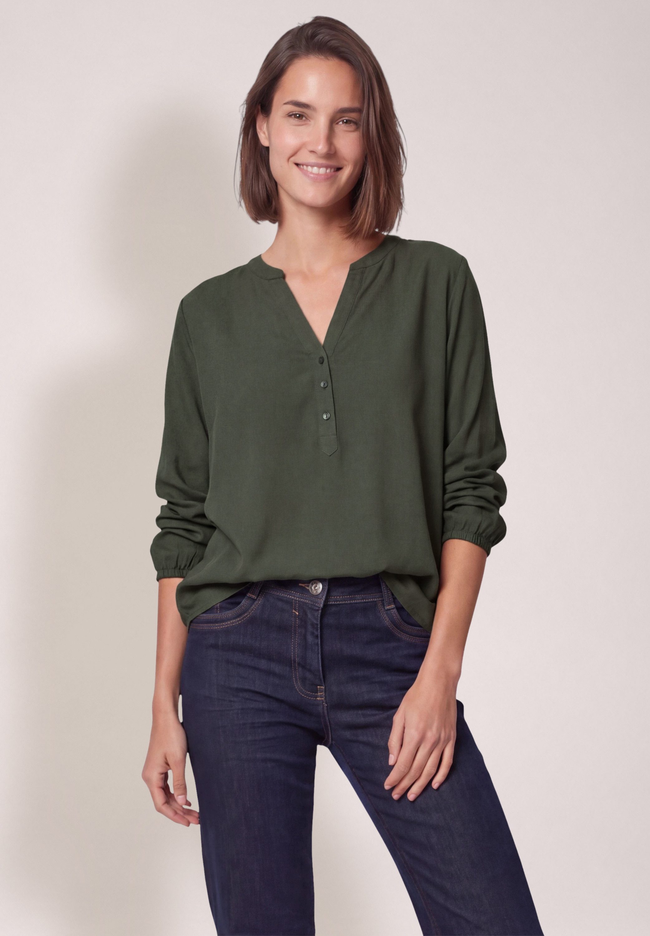 CECIL Shirtbluse aus softer Viskose