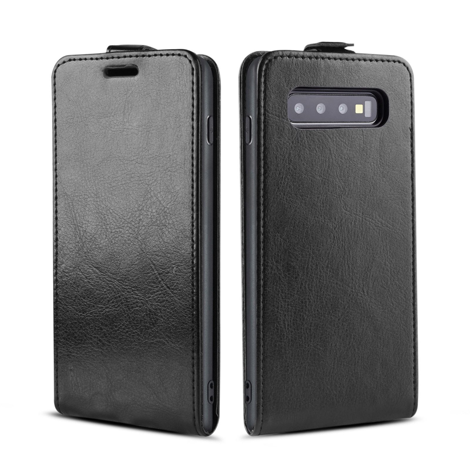 Tec-Expert Handyhülle Klapp Hülle für Samsung Galaxy S10 6.1 Zoll, 6.1", Tasche Klapphülle Case mit Kartenfach Fliphülle vertikal
