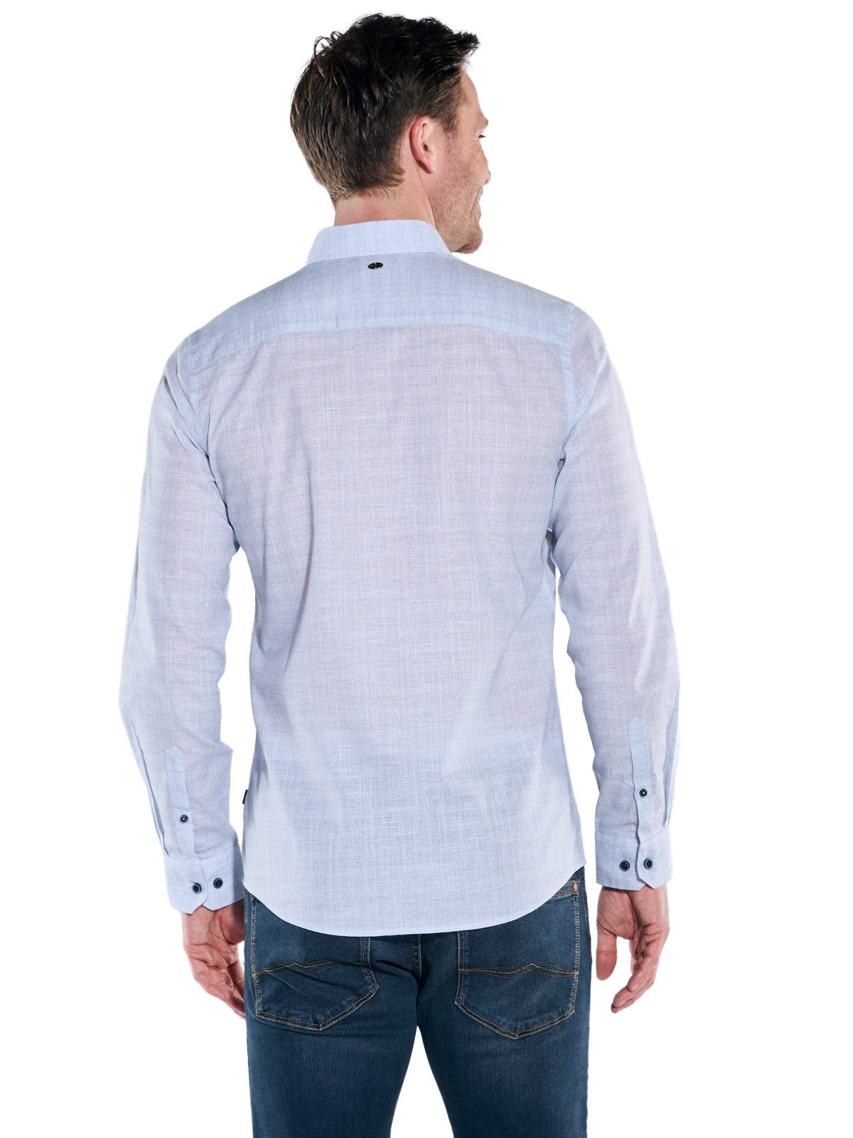 Engbers Langarmhemd Herren Hemd "My Favorite", Hellblau