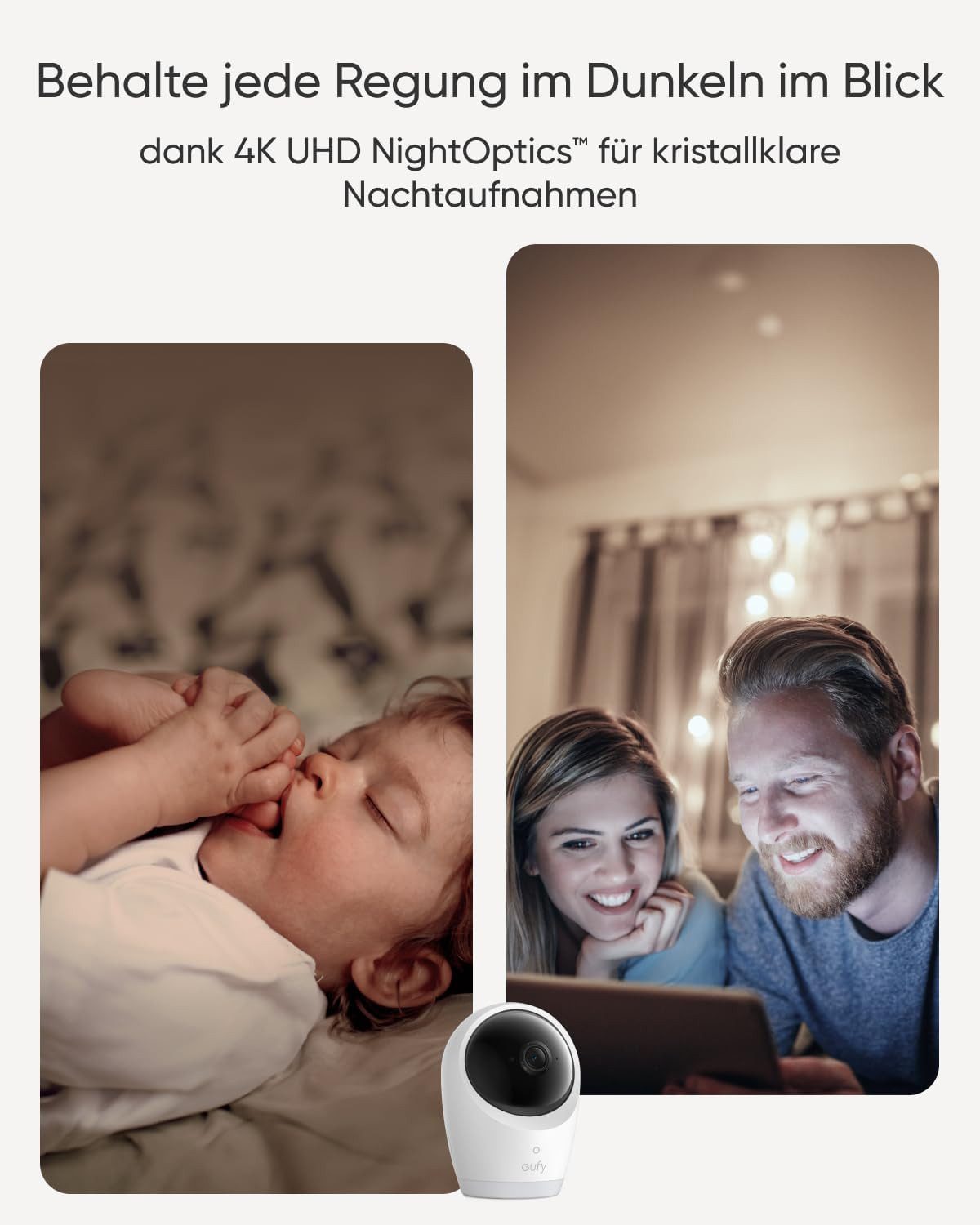 eufy Security Überwachungskamera eufy Babyphone mit Kamera E21 (Innenbereich, 1-tlg., mit Kamera E21)