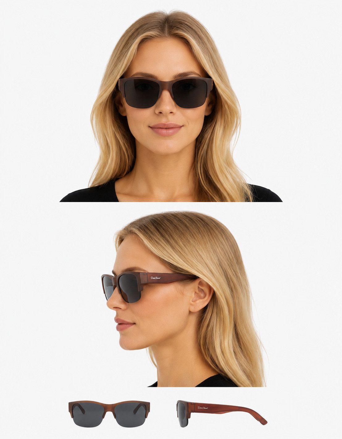 DanCarol Sonnenbrille DC-POL-2065-Überbrille -Für Schmales Gesicht