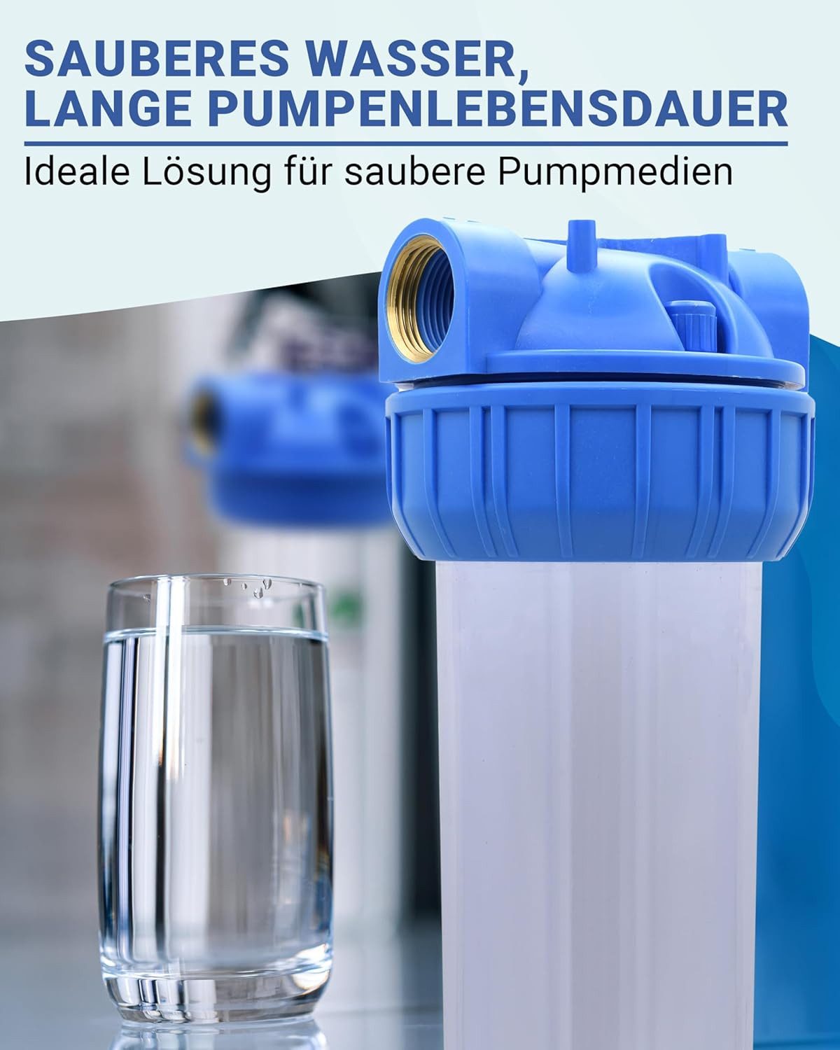 Prieser Vorfilter - 10 Bar Druck – 5000 l/h – Universell mit Entlüftungsvorrichtung