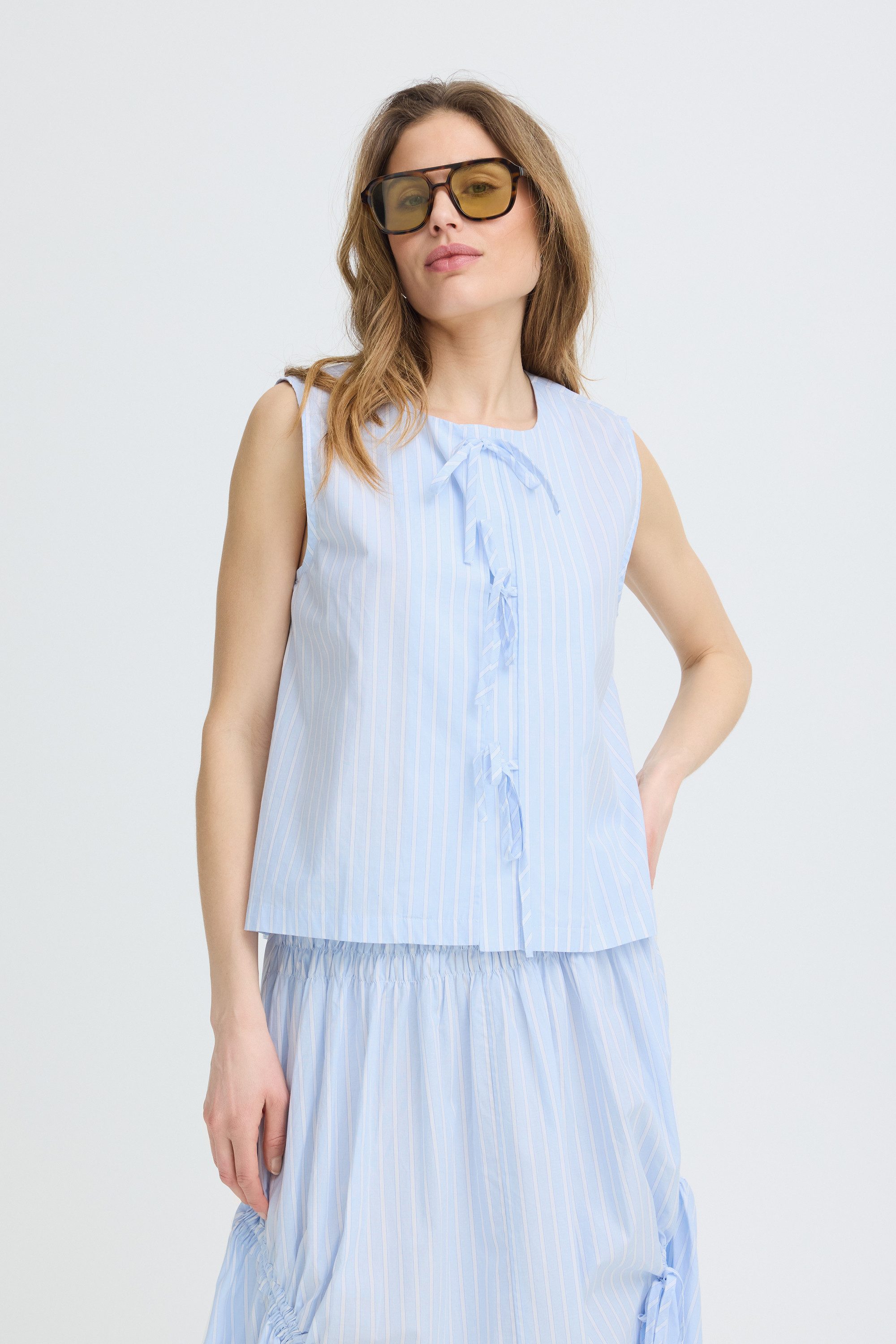 Blusentop Ärmellose Bluse PZCORALINE