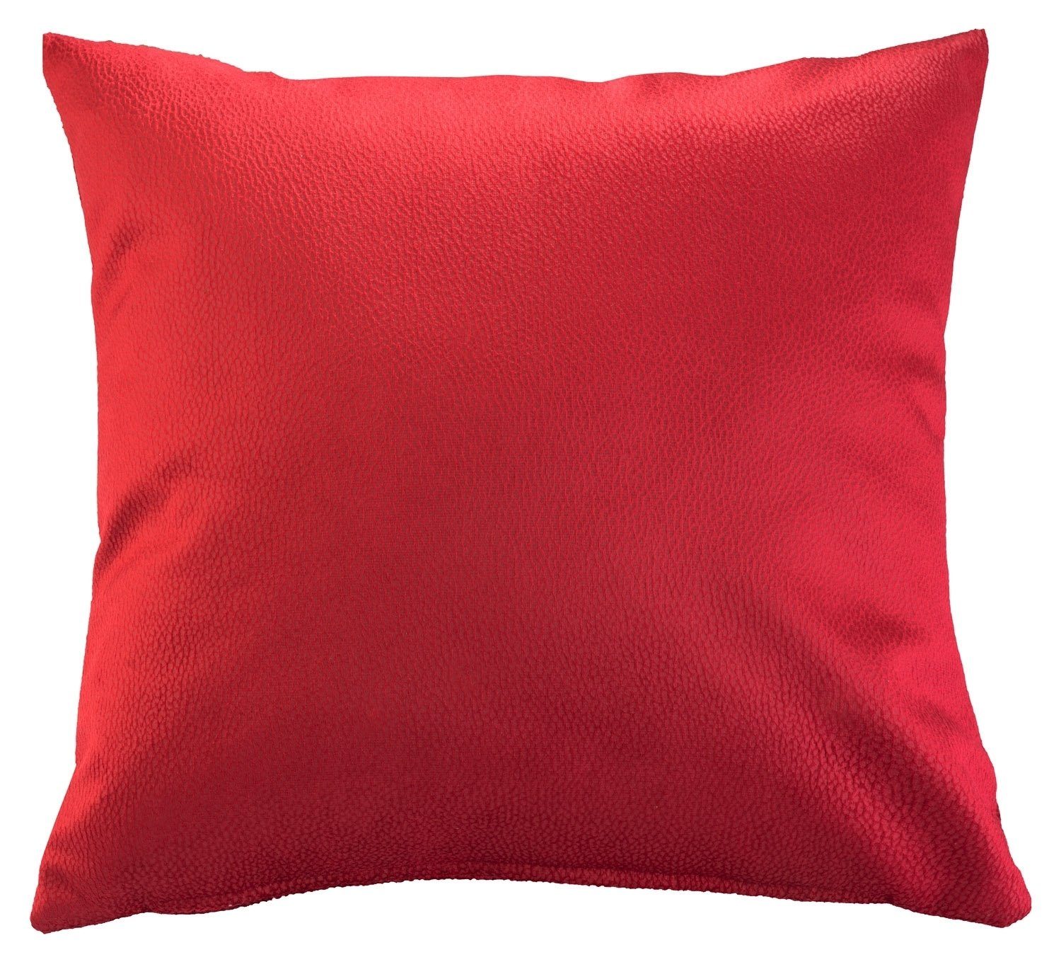 Kissenhülle BELLA, Rot, Unifarben, Kunstfaser, 48 x 48 cm, (1 Stück)