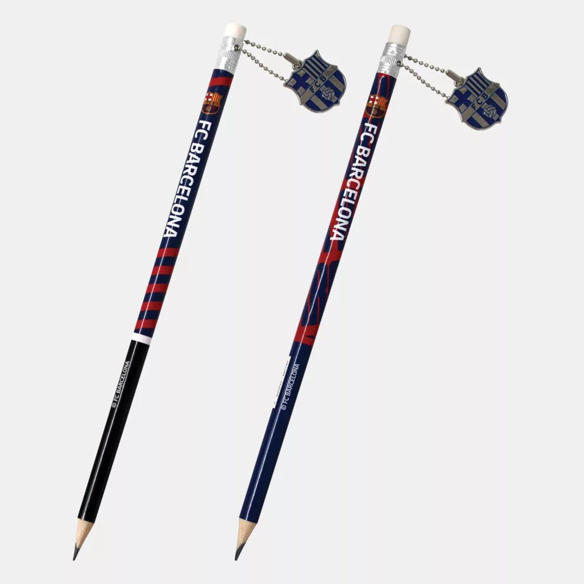 FC Barcelona Kreativset FC Barcelona Barca HB Graphitstift mit Radiergummi und Schmuck