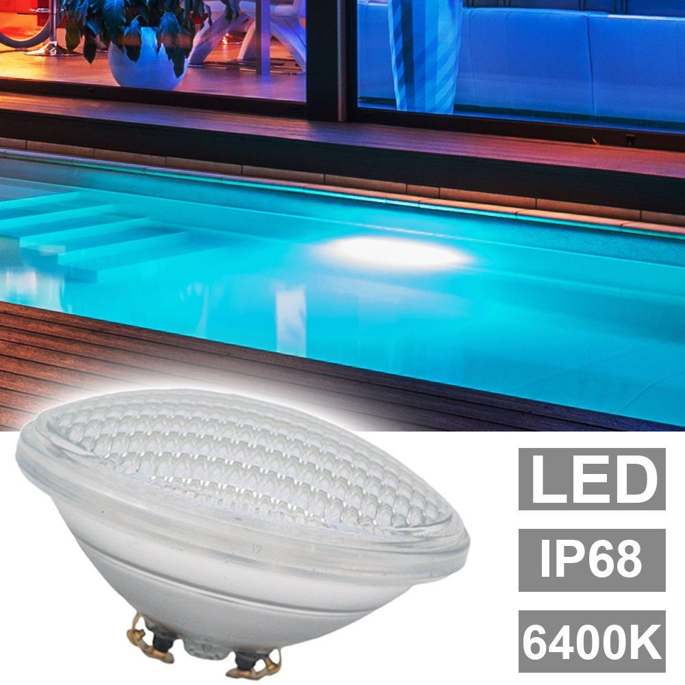W kaltweiß Pool 6400 4er 8 LED-Leuchtmittel, Set Bad LED Schwimm etc-shop PAR56 Leuchtmittel