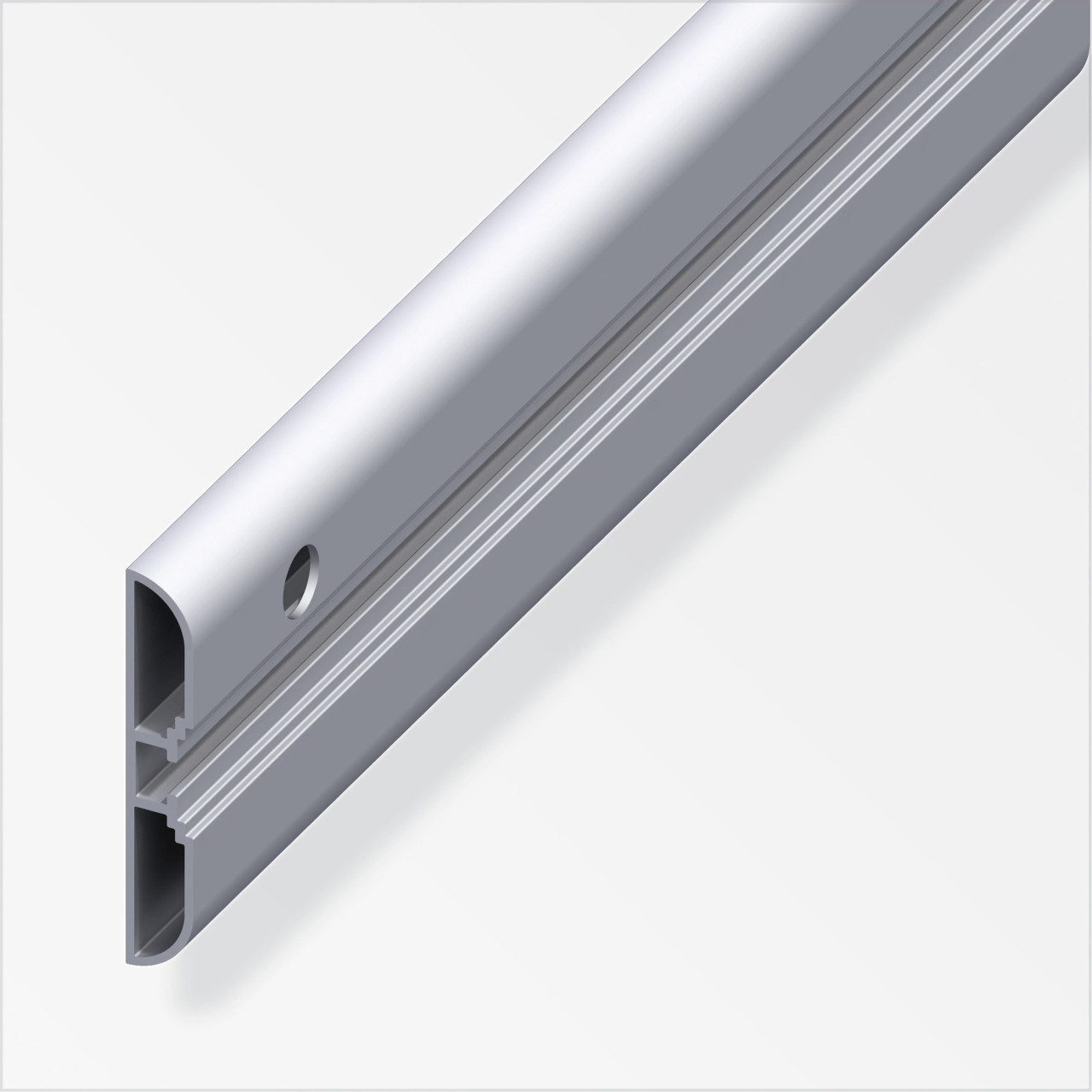 alfer Abdeckprofil coaxis®-Profil, breit 1.5 m, 60 x 10 mm Aluminium