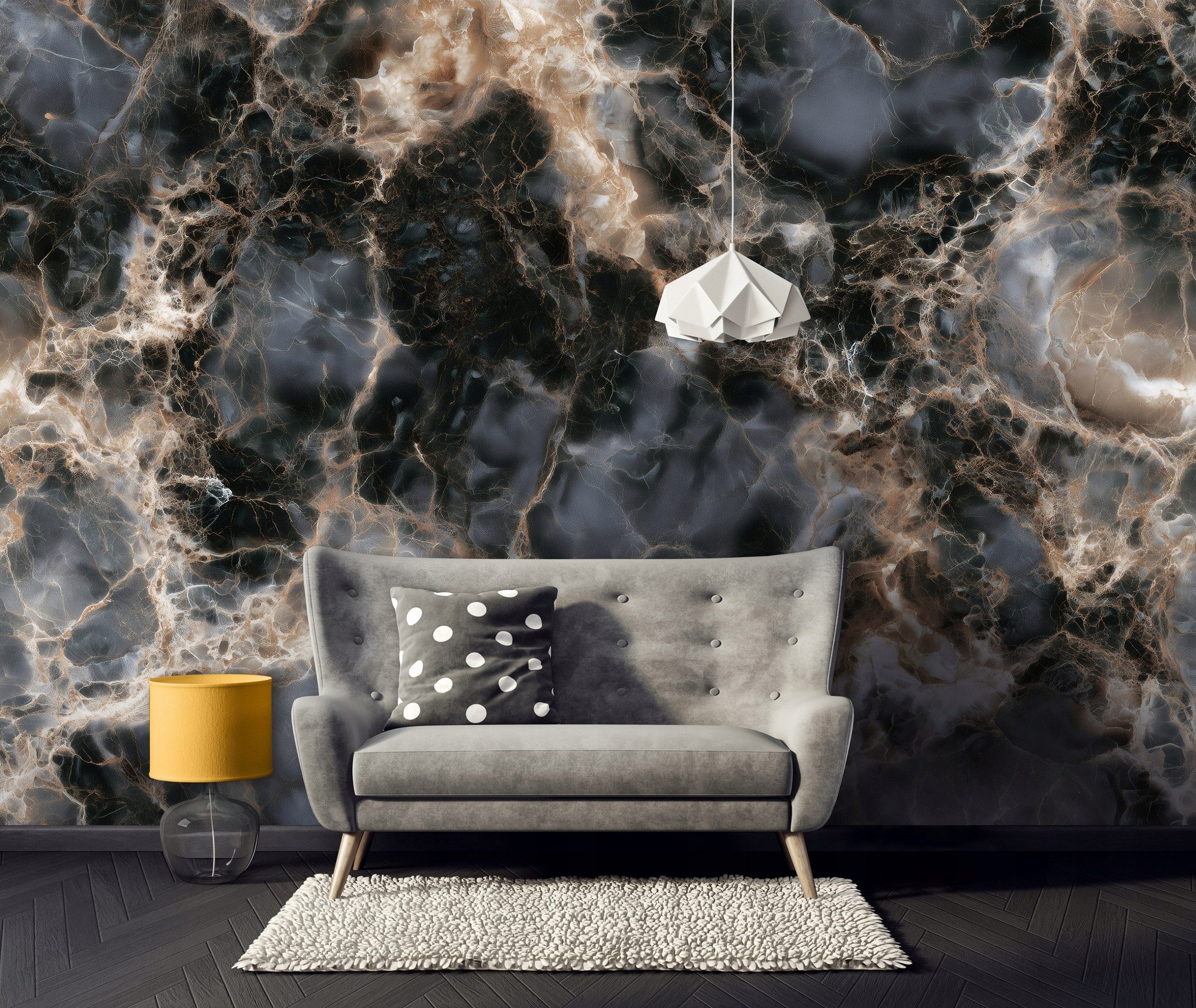 Wallarena Fototapete Vlies Marmor, glatt, Marmor-Optik, 150 x 105 cm