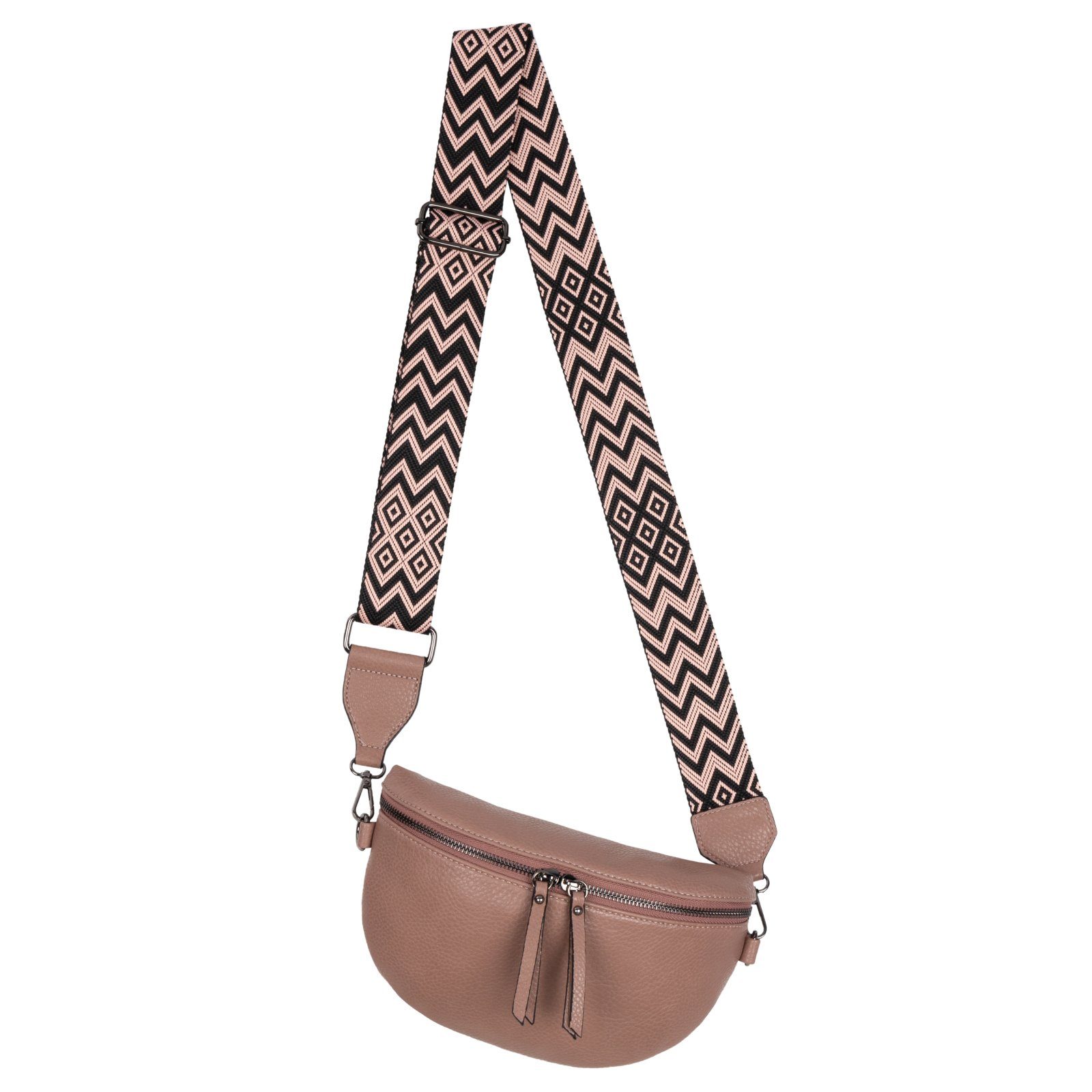Gürteltasche Bauchtasche Umhängetasche Crossbody-Bag Kunstleder Italy-Design