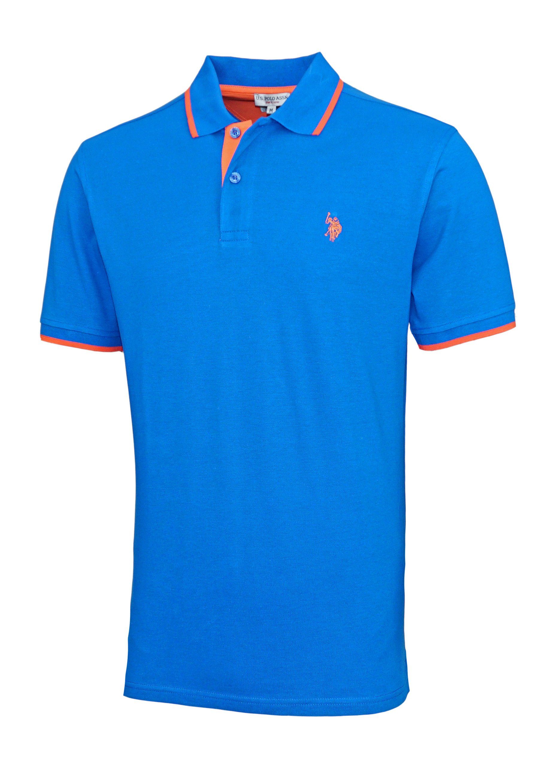 (1-tlg) Poloshirt Polo U.S. Shirt Poloshirt Assn blau