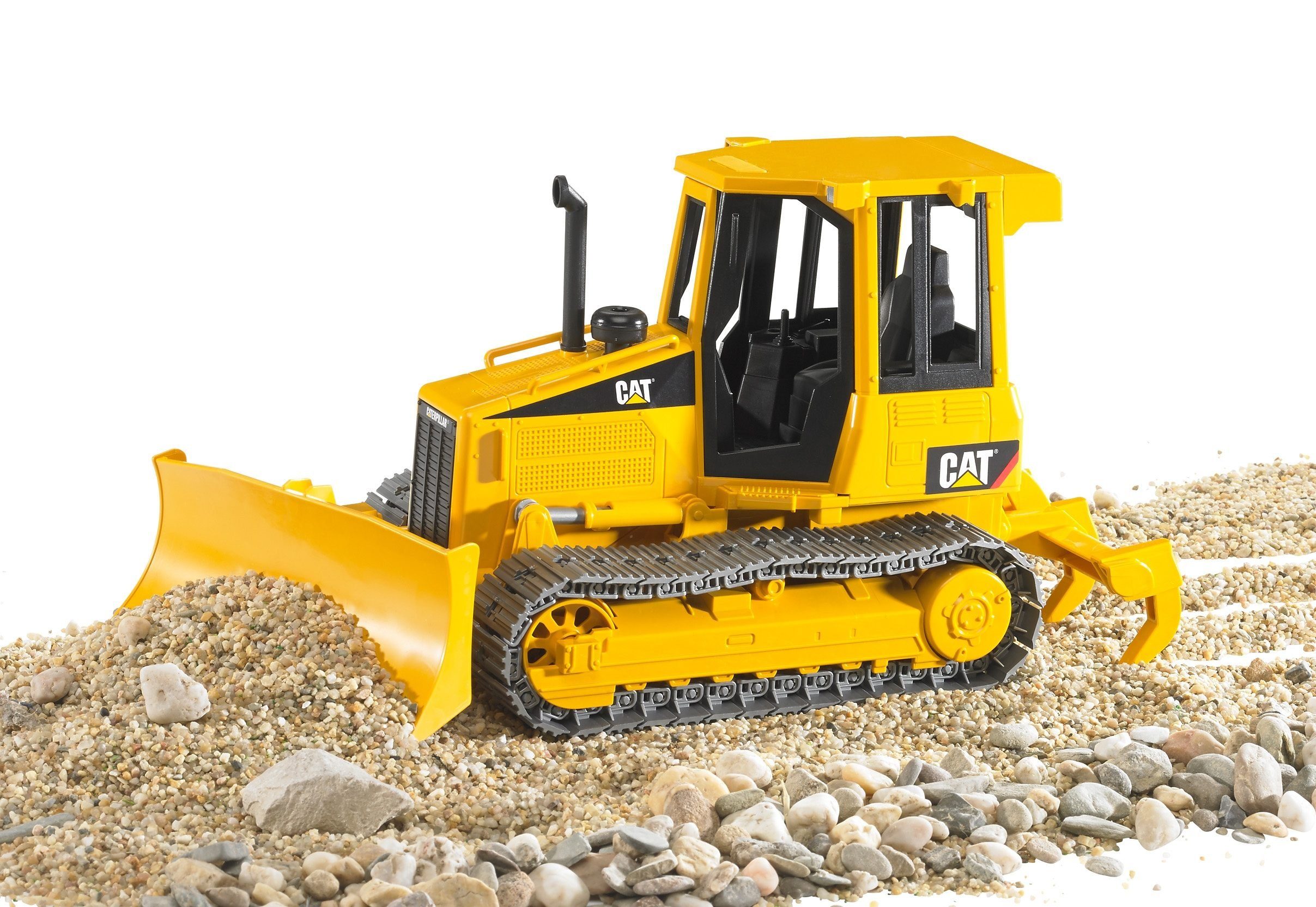 Bruder® Spielzeug-Bagger CAT Kettendozer 1:16, Modellfahrzeug,  Baufahrzeugmodelle, gelb