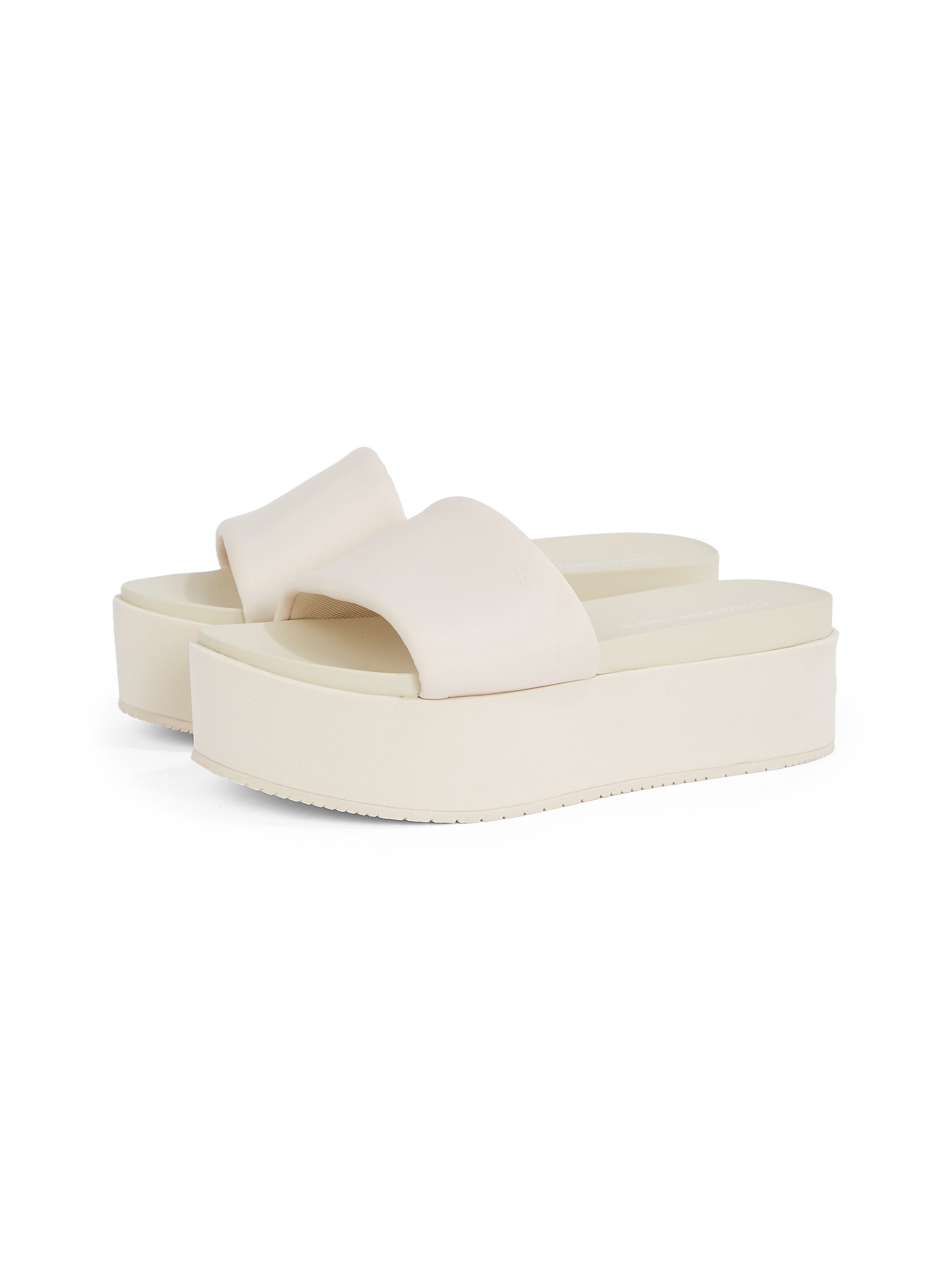 Calvin Klein Jeans FLATFORM SANDAL SLIDE IN NYLON Pantolette, Poolslides, S günstig online kaufen