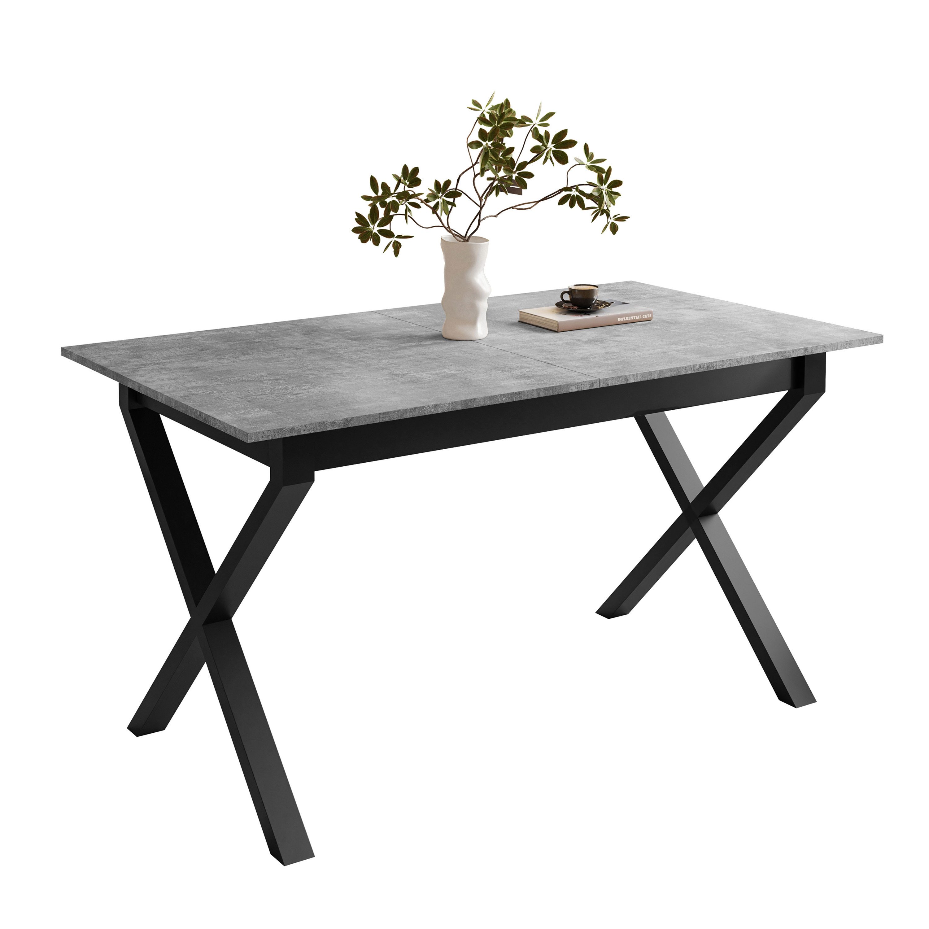 Lookway Esstisch ARTON II ausziehbarer Tisch 140 cm, Breite: 140-195
