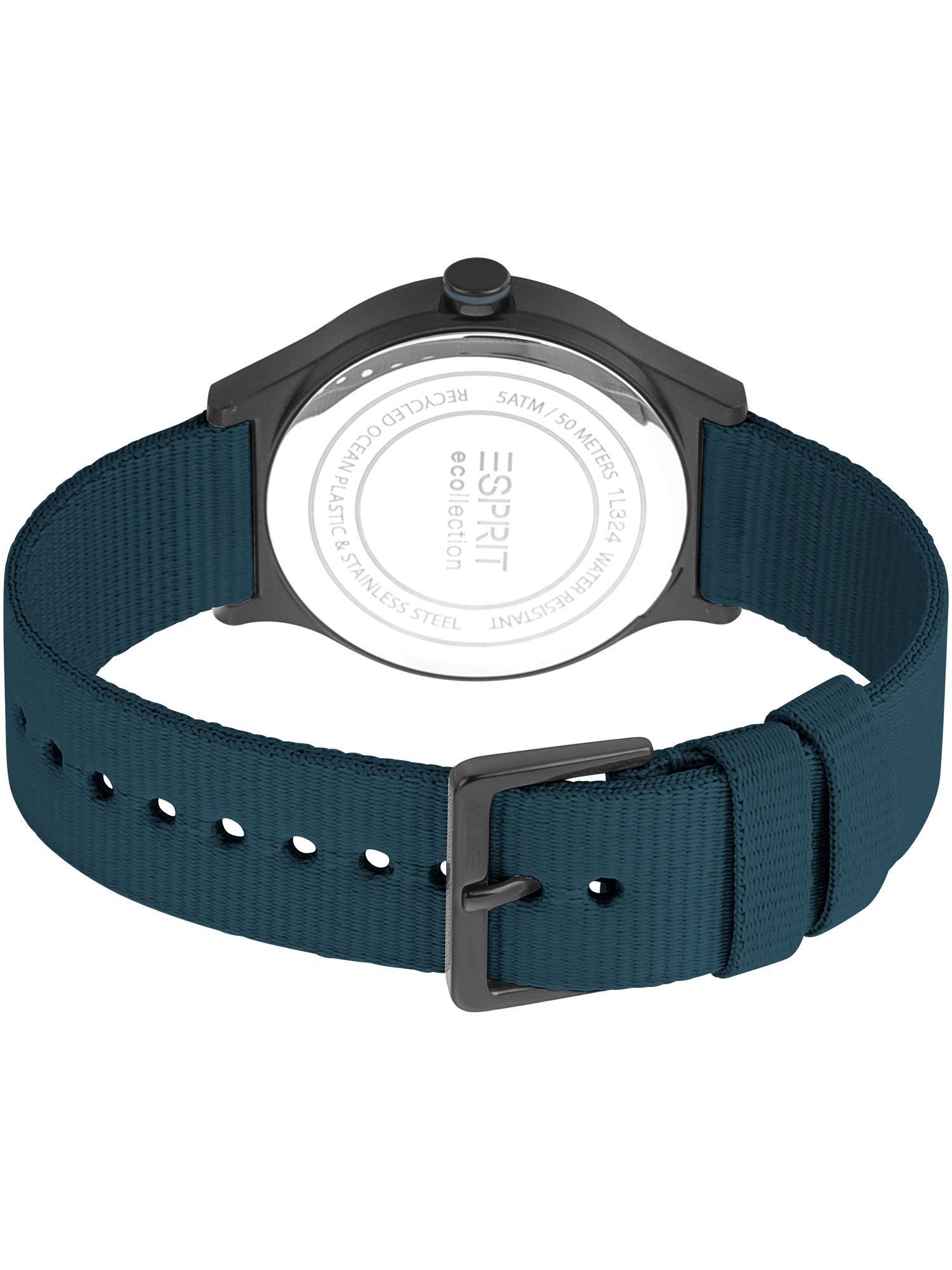 Esprit Quarzuhr ES1L324L0025 ES1L324L0025, Esprit ES1L324L0025 Wave Recycled Ocean Plasic Uhr Damenuhr Blau