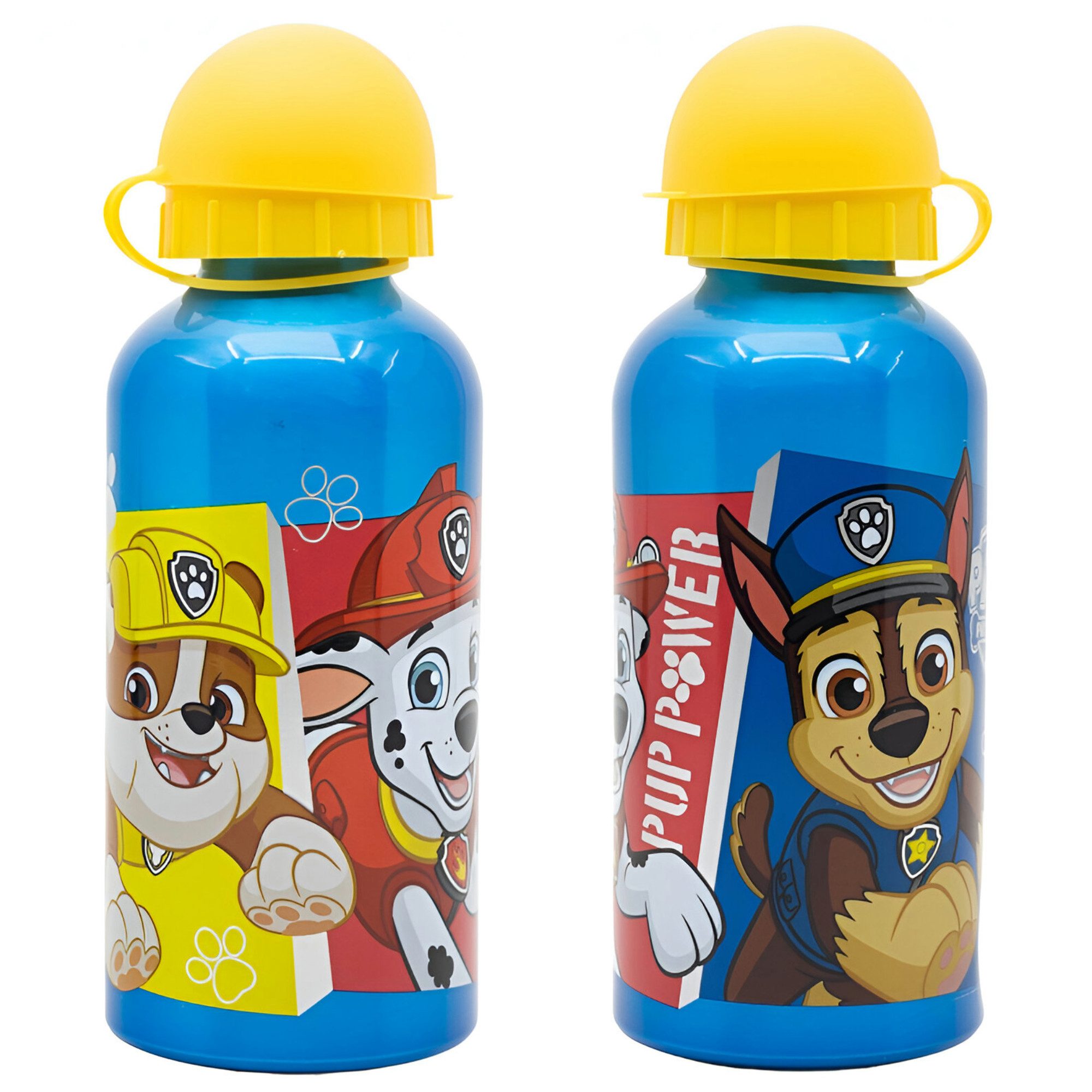 Trinkflasche Paw Patrol Chase Kinder Alu Wasserflasche Flasche 400 ml