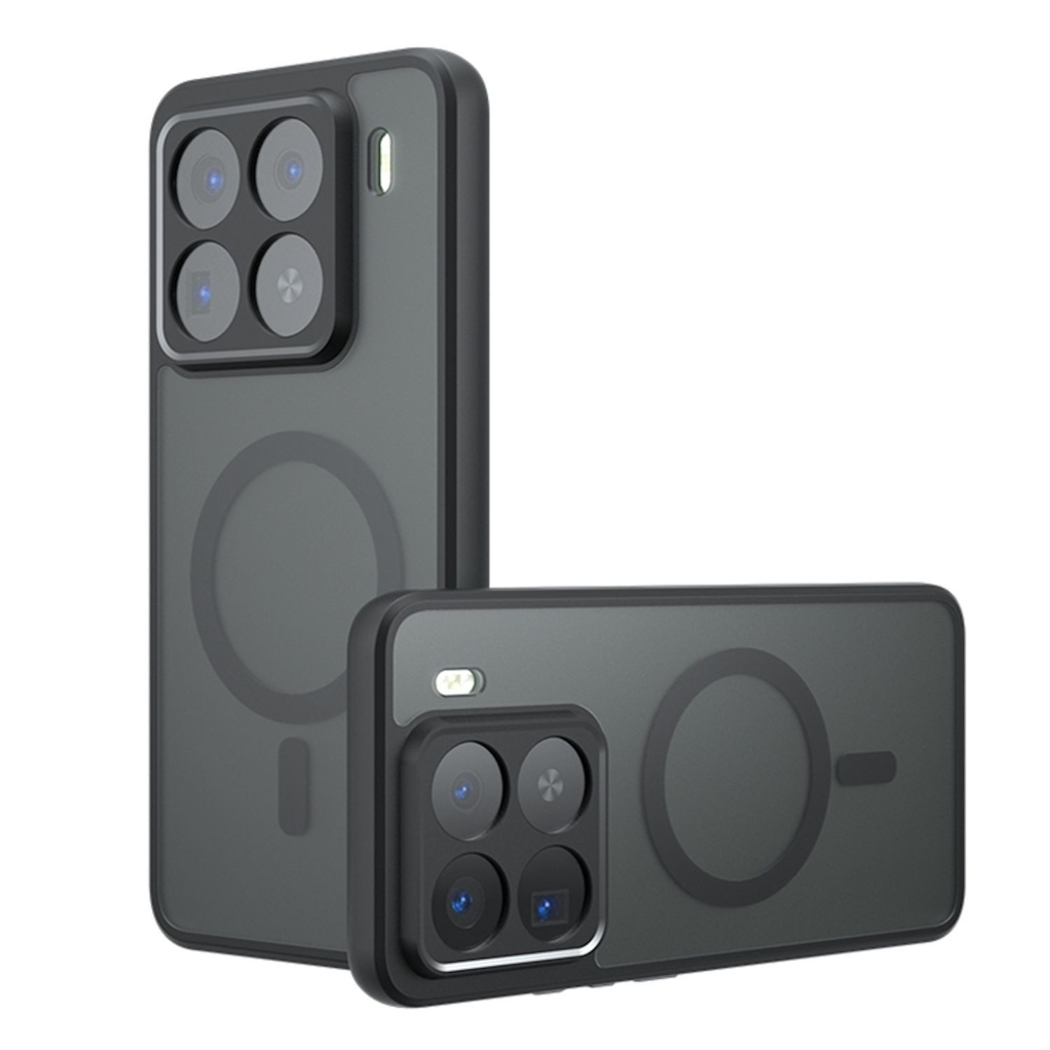 Wigento Handyhülle Für Xiaomi 15 Pro Armor MagSafe TPU + PC Hybrid Schutz Hülle Schwarz, Stilvoll, MagSafe, präzise Passform