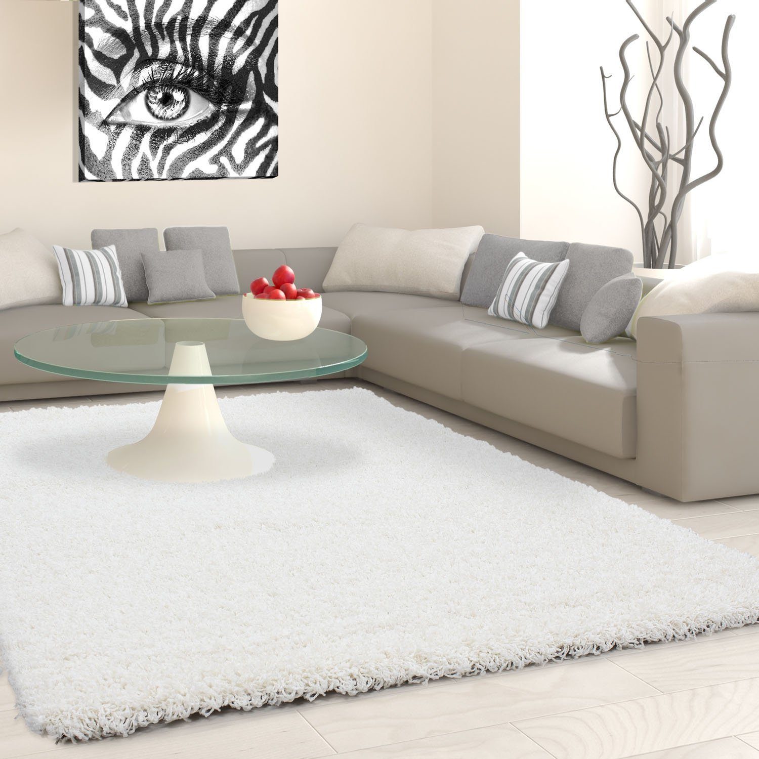 Ayyildiz Teppiche Hochflor-Teppich Life Shaggy 1500, auch als Läufer und in Rund erhältlich, rechteckig, Höhe: 30 mm, Langflor, uni, große Farb- und Größenauswahl. Wohnzimmer, alle Räume