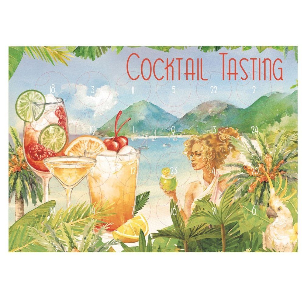 Adventskalender (24x 2A Set Cocktails, verschiedene Gesc Tasting Cocktail Adventskalender