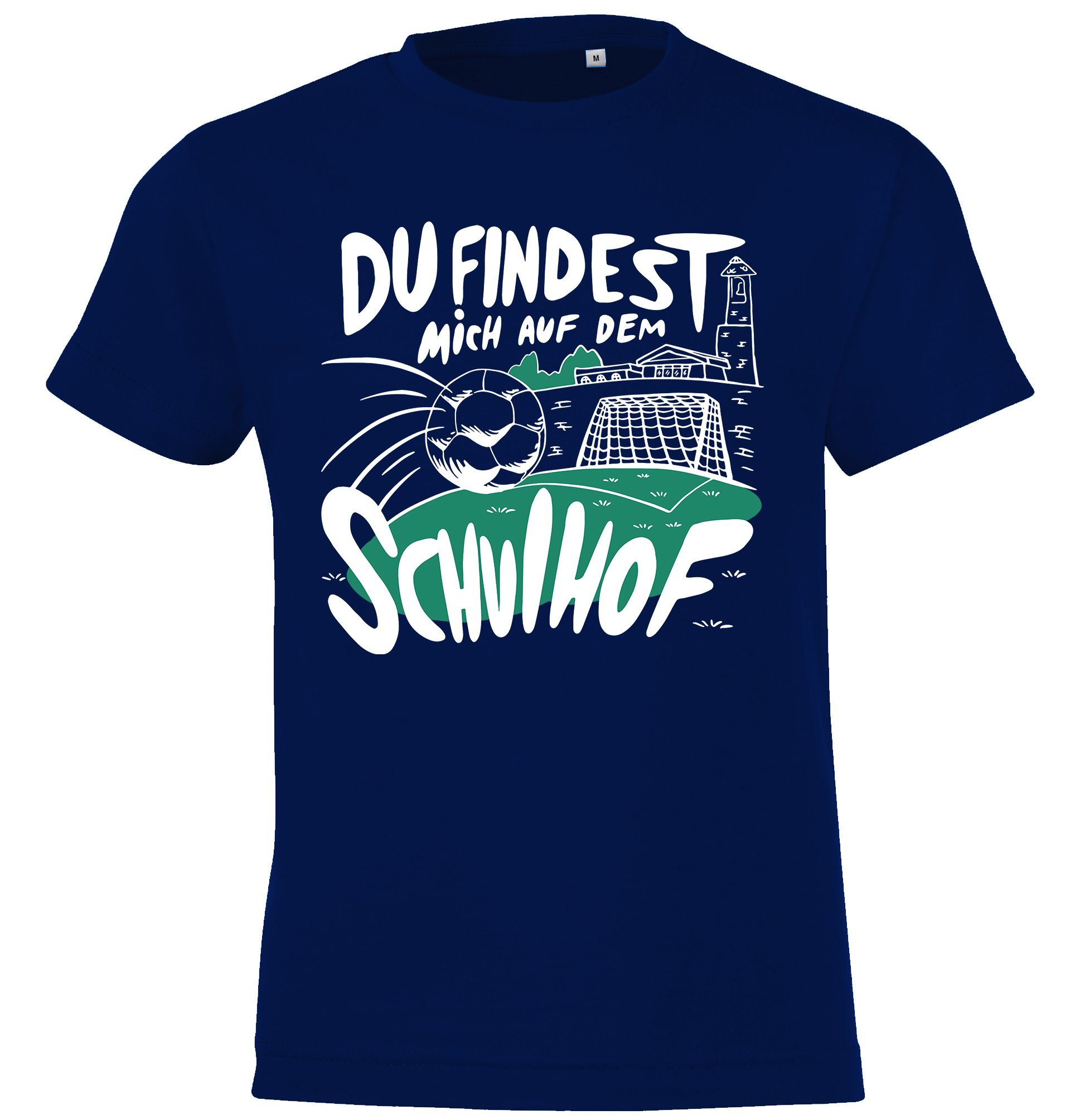 T-Shirt Schulhof Fußball Kinder Shirt