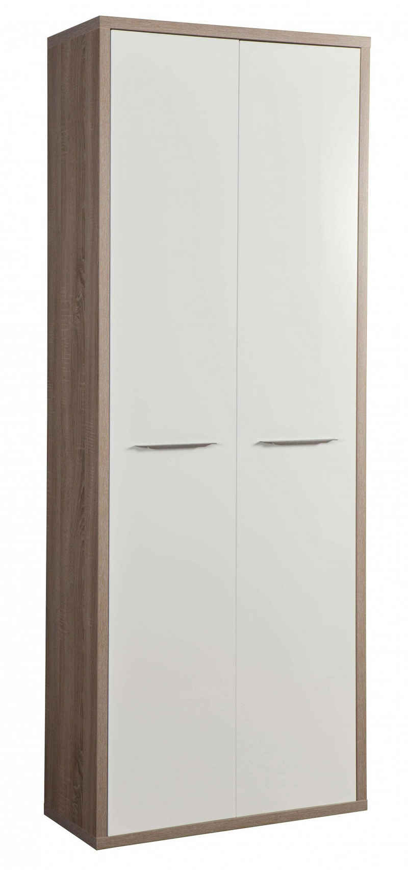 Composad Aktenschrank DISEGNO, Bücherregal, 2 Türen, lackierte Fronten, verstellbare Böden, Höhe 217 cm, 100% recyceltes Holz, Made in Italy
