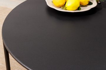 riess-ambiente Couchtisch LEVELS 70cm schwarz (Einzelartikel, 1-St), Outdoor · Metall · rund · Wohnzimmer · Modern Design