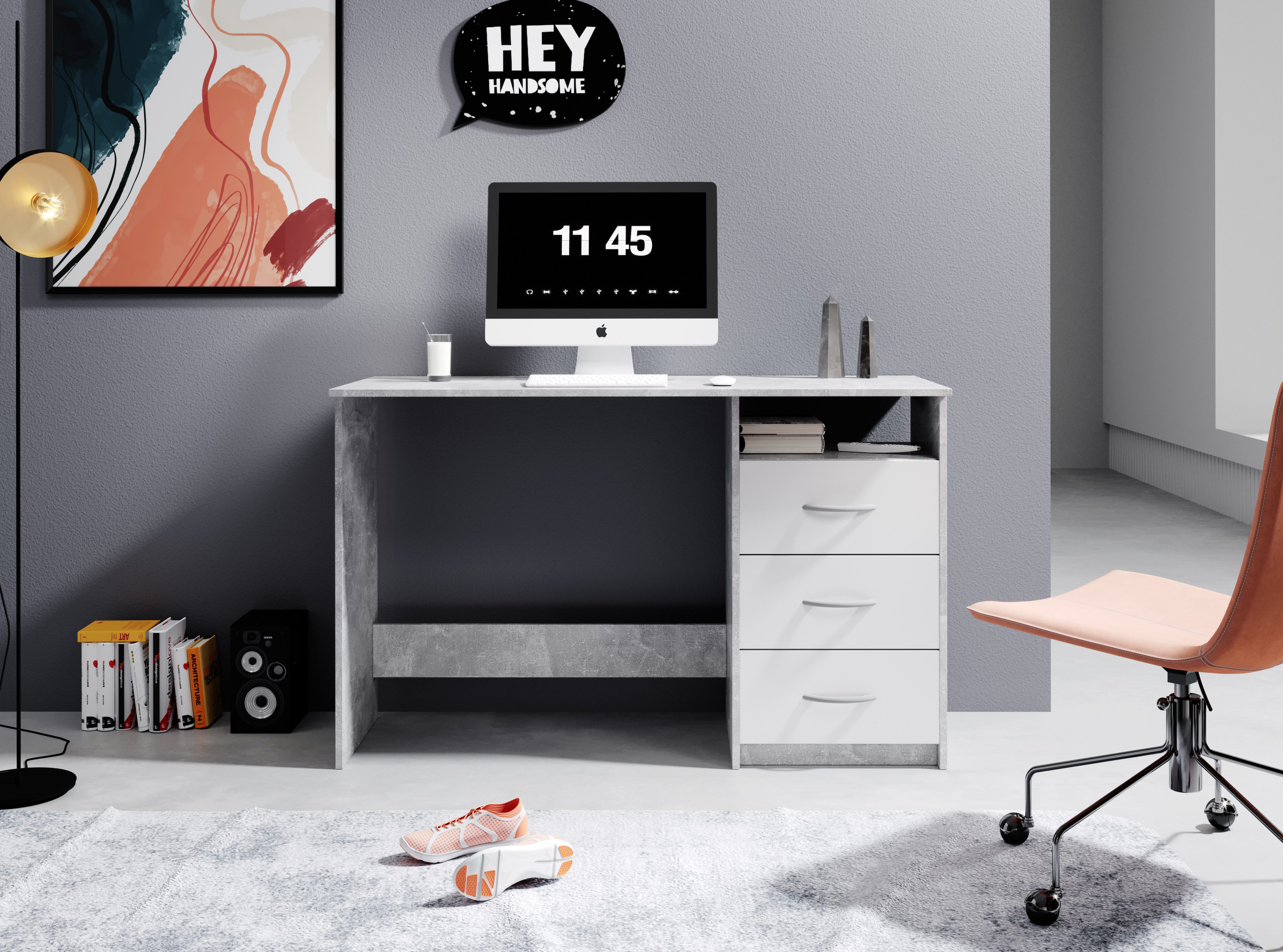 BEGA OFFICE Schreibtisch Adria, Computertisch, Schubkästen günstig online kaufen