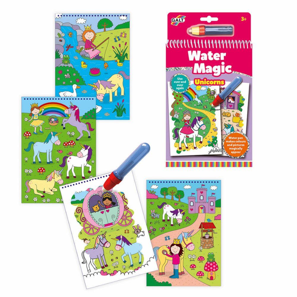 Jumbo Spiele Malvorlage GALT Water Magic Einhörner