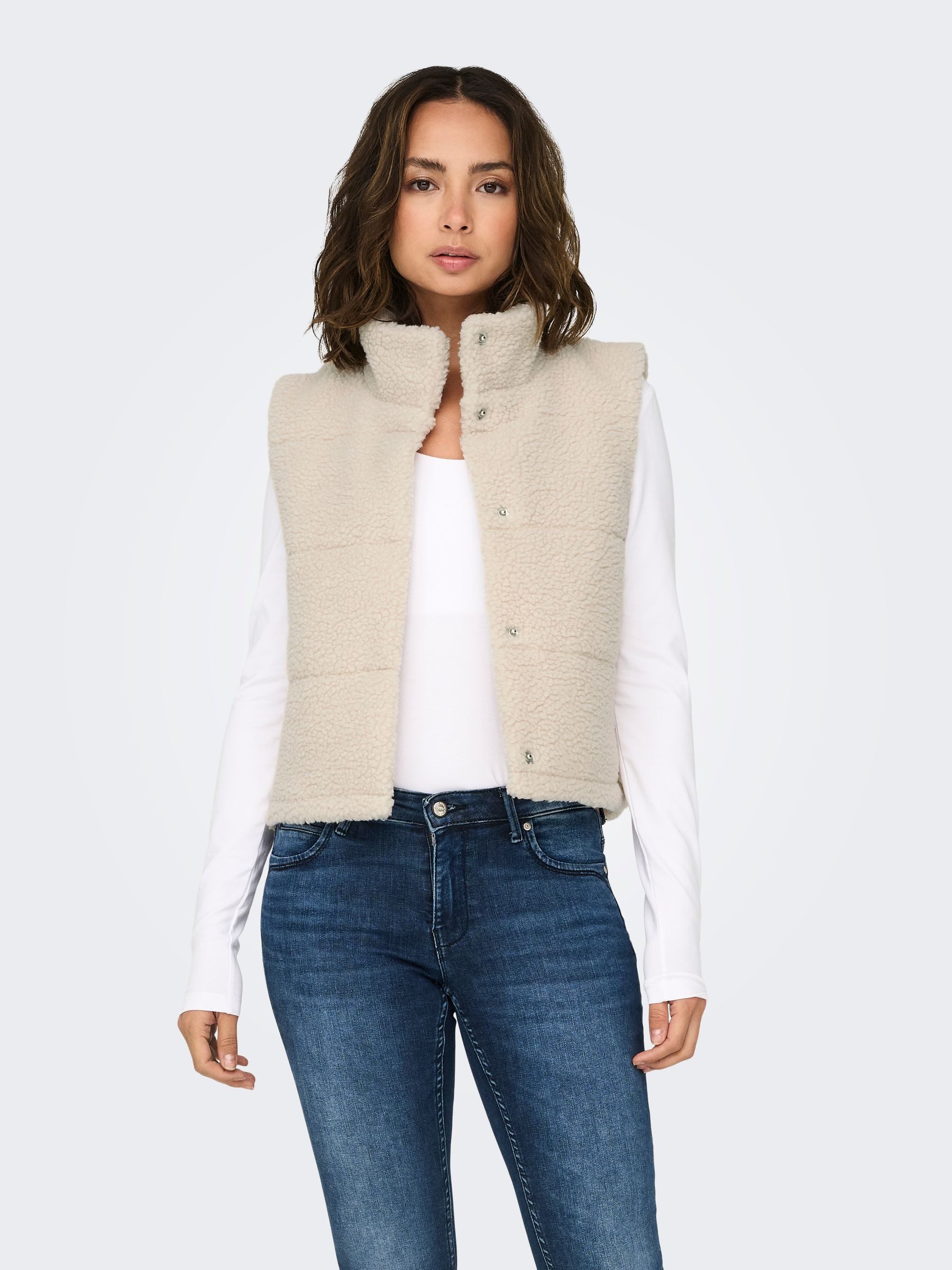ONLY Longweste Stylisches Gilet mit moderner günstig online kaufen