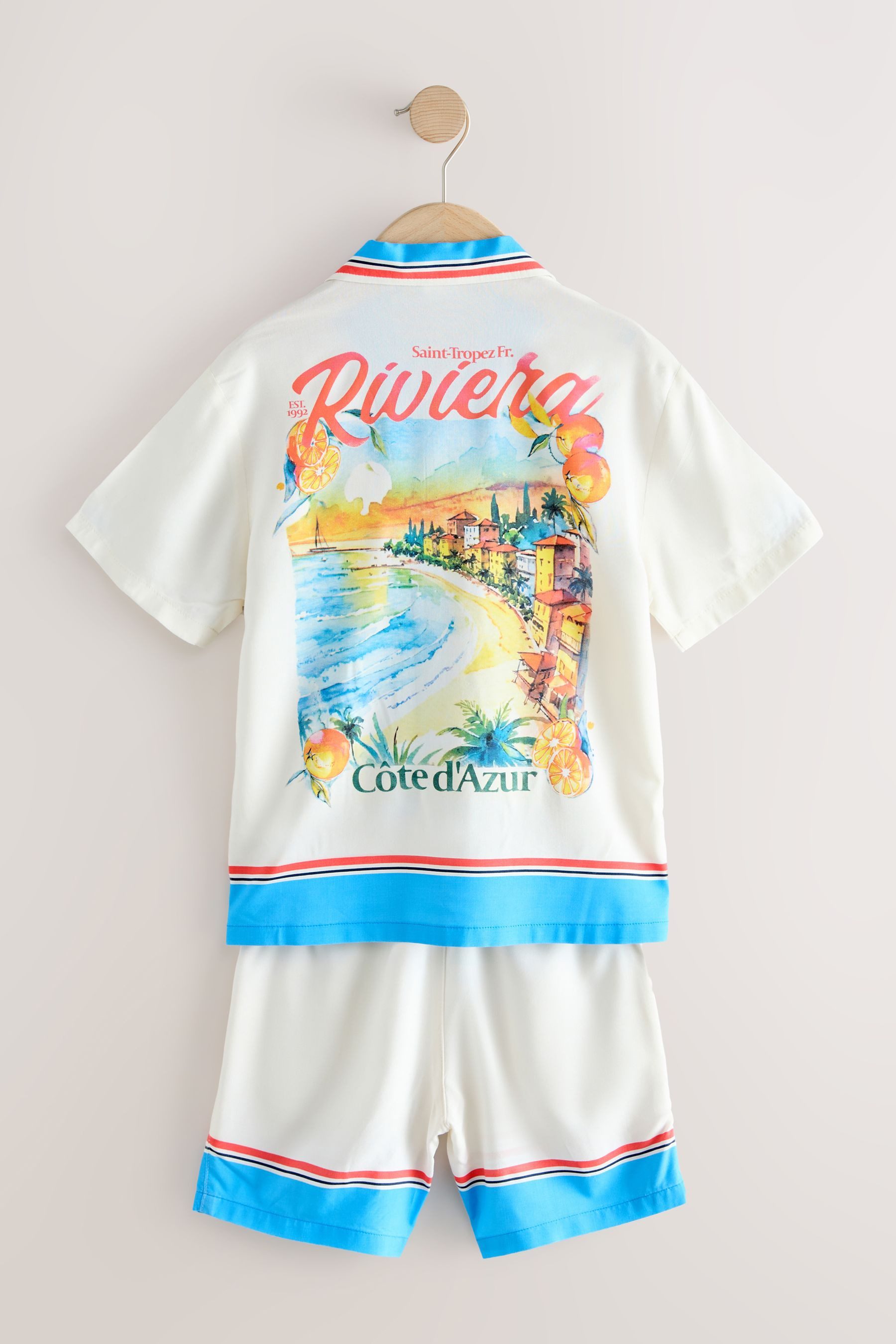 Next Shirt & Shorts Kurzarmhemd mit Reverskragen und Shorts im Set (2-tlg)