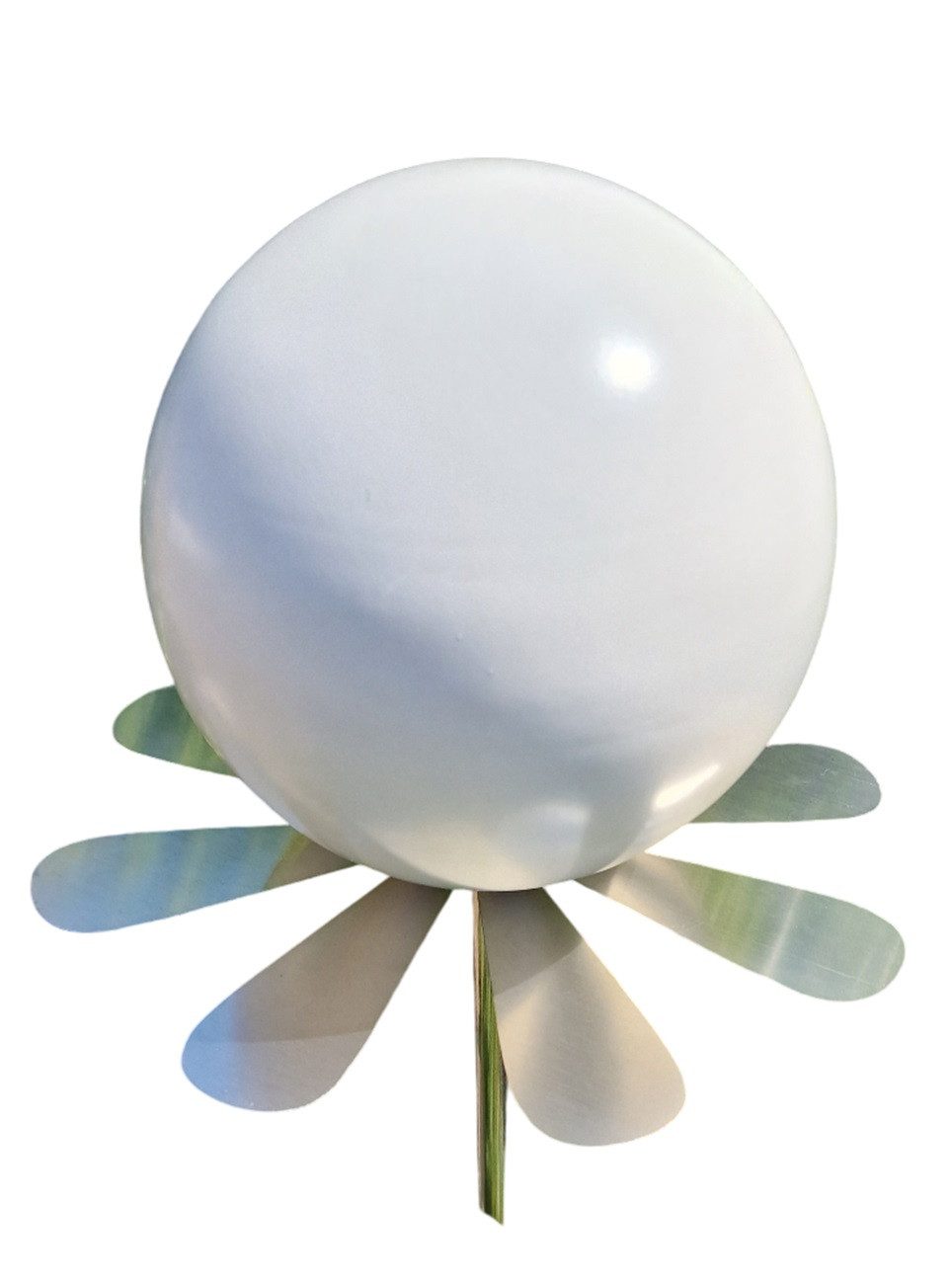 Jürgen Bocker - Gartenambiente Gartenstecker Blütenzauber Rotterdam Rosenkugel 15 cm Edelstahl mit Stab 80 cm