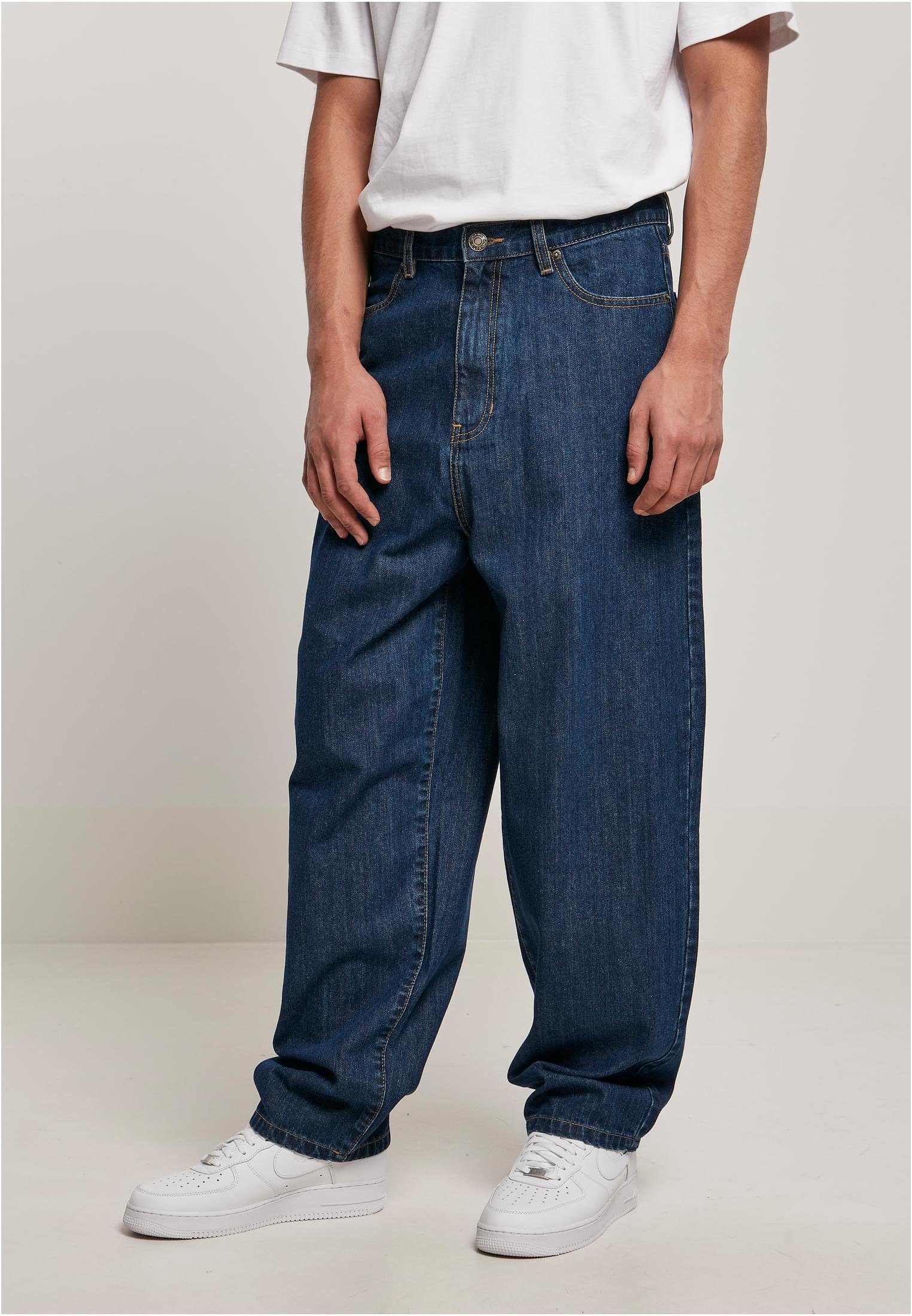 URBAN CLASSICS Bequeme Jeans Herren 90‘s Jeans (1-tlg) midindigo washed