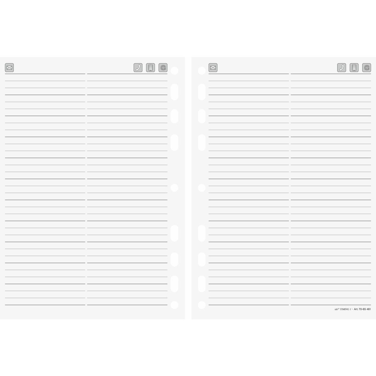 rido ide Terminplaner Adressen und Telefonvordrucke Timing 1 32 Blatt