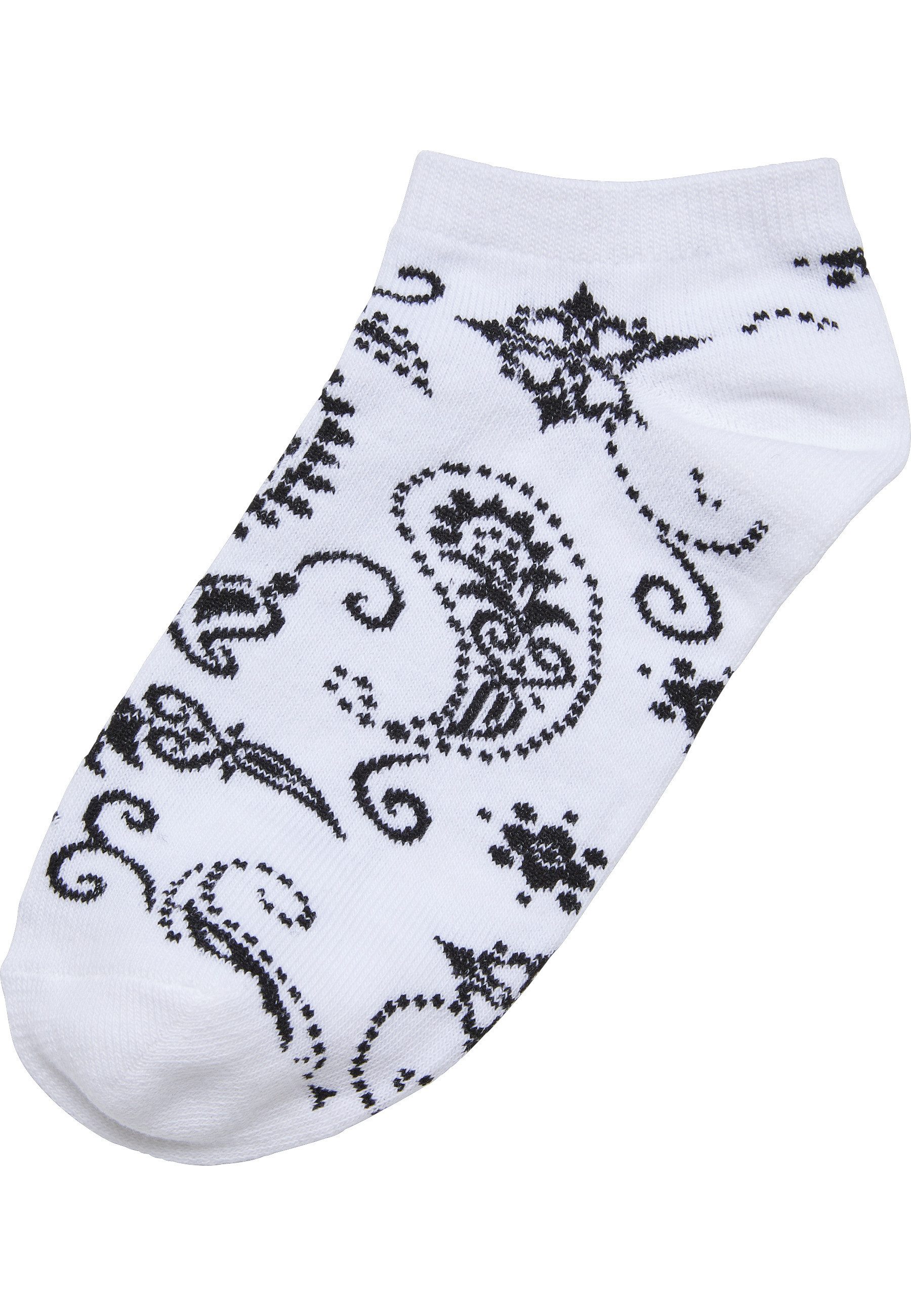 URBAN CLASSICS Basicsocken Urban Classics Unisex Bandana Pattern No Show Socks 5-Pack (1-Paar)