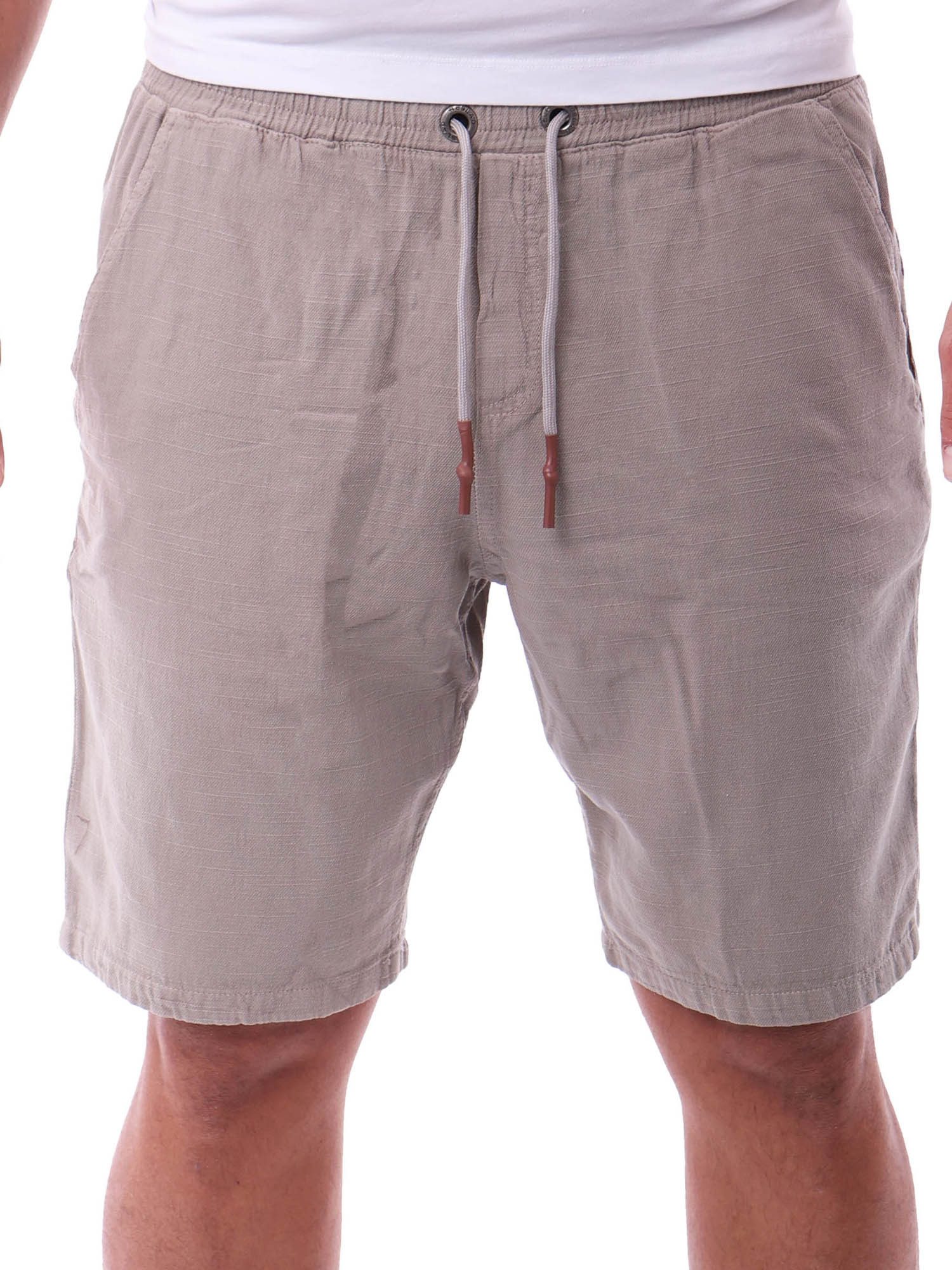 Reslad Leinenhose Reslad Kurze Hose Herren Baumwollhose Leinen-Shorts Strandhose RS-3004 (1-tlg., Freizeithose) leichte Freizeithose im Leinen-Look mit Kordelzug