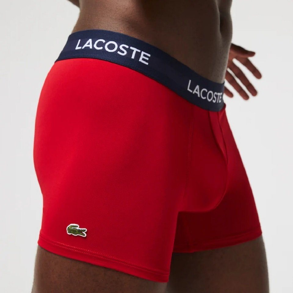 Lacoste Boxershorts white red Trunks (3-St) LAW Boxershorts navy / / 3er-Pack