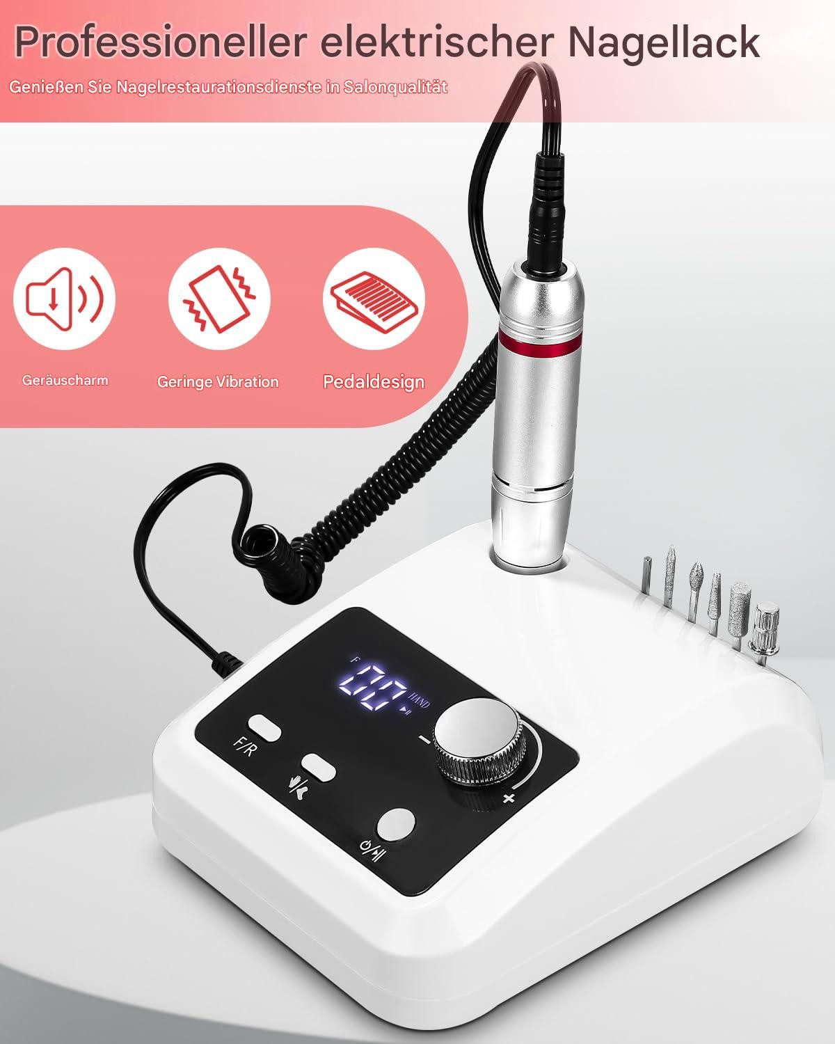 SinLaw Maniküre-Pediküre-Set Professional nail clippers, electric nail files, nail drill sets, 45.000 U/min für Maniküre, Polieren und Acrylnagelkleberentfernung