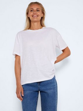 Noisy may T-Shirt Oversized T-Shirt 2-er Stück Pack Basic Set NMMATHILDE (2-tlg) 4182 in Weiß-Orange