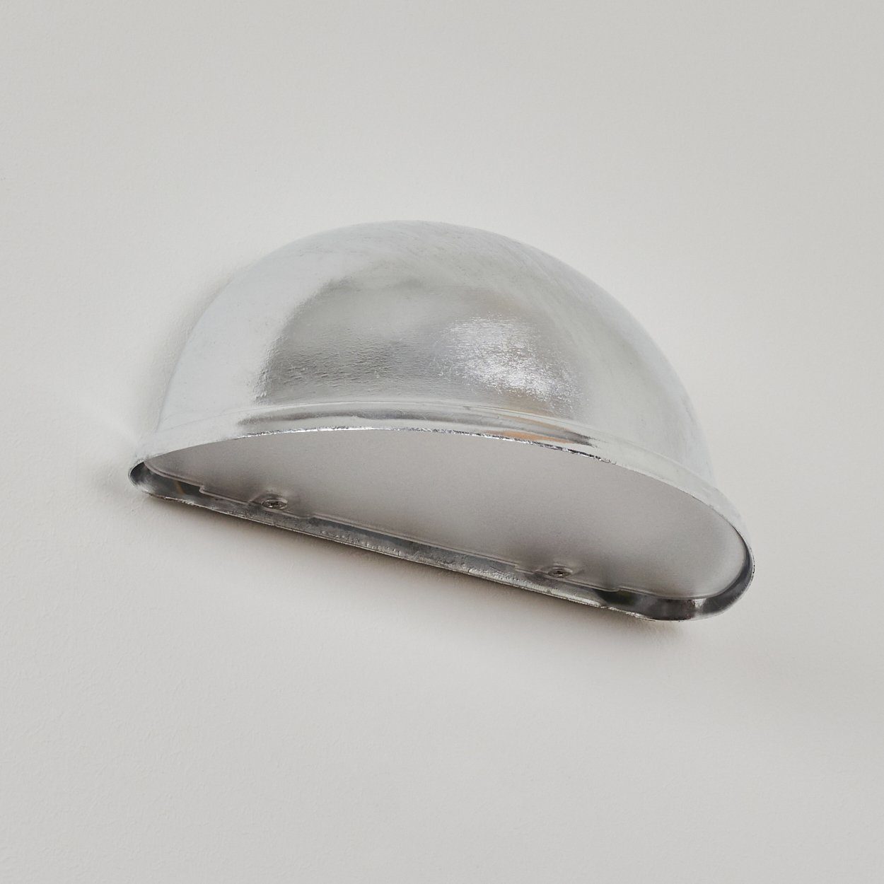 Gimignano« Wandlampe, IP23 Außen-Wandleuchte ohne E14, Leuchte »San aus Verzinkt/Weiß, Leuchtmittel, mit hofstein Metall/Glas Außenleuchte Lichteffekt, in