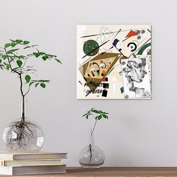 DEQORI Magnettafel 'Expressionistische Formen', Whiteboard Pinnwand beschreibbar