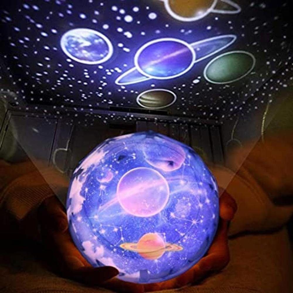 GelldG Projektionslampe LED-Sternenhimmel Projektor Lampe, Wasserwellen  Galaxy Projektor