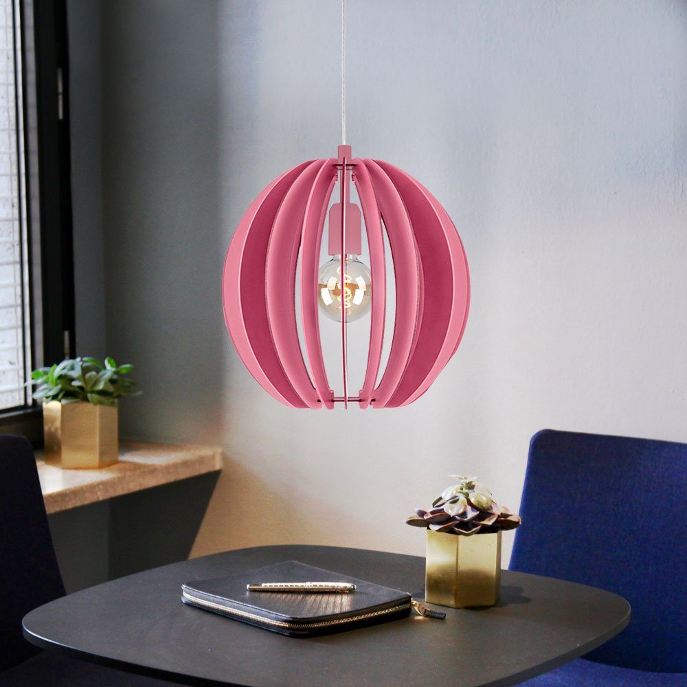 etc-shop LED Pendelleuchte, Leuchtmittel inklusive, im Warmweiß, pink Leuchte Design Zimmer Pendel Decken Lampe Beleuchtung Mädchen