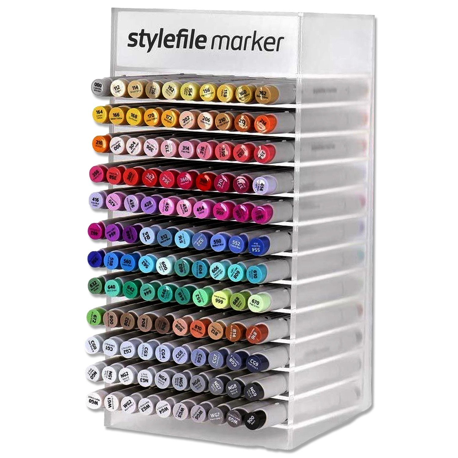 Stylefile Marker Stylefile Brush Twin Marker Komplettset 120 Marker inkl. Aufsteller