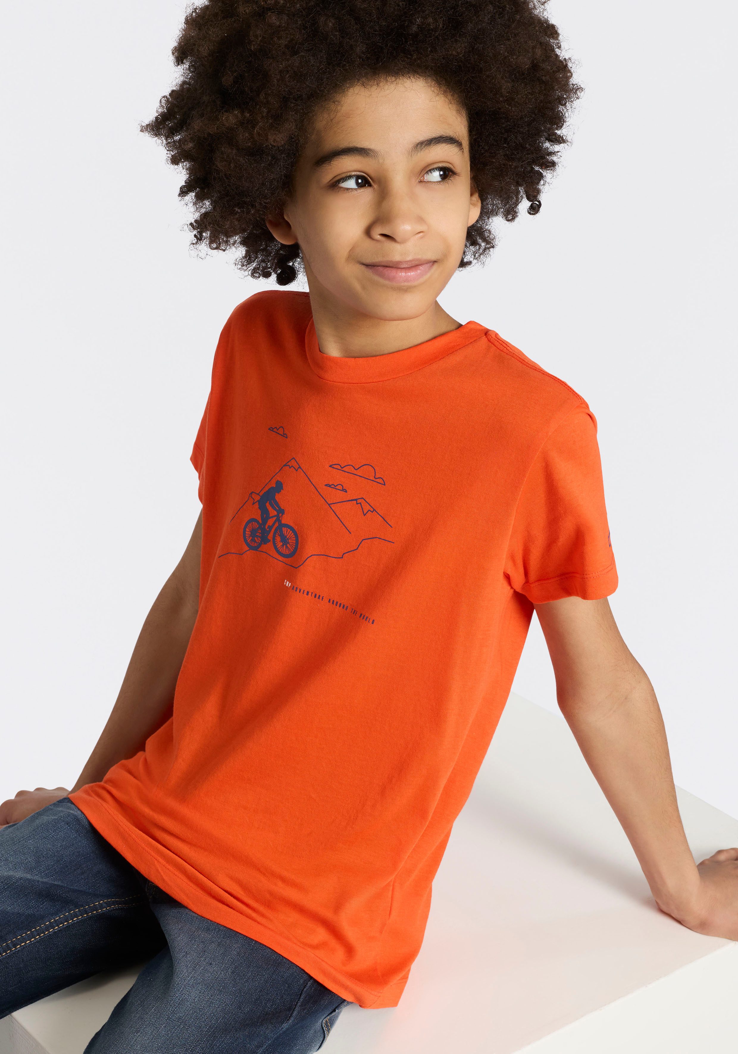 CMP T-Shirt für Kinder, Kurzarm, mit Rundhalsausschnitt, aus Baumwolle