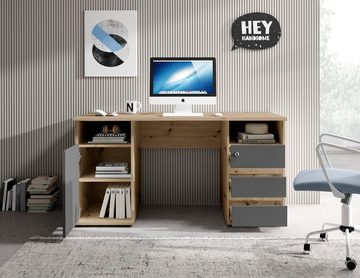 BEGA OFFICE Schreibtisch Primus U2, mit Schubkasten abschließbar, Gamingtisch geeignet