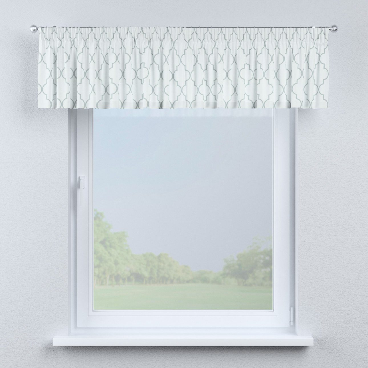 Gardenia, Vorhang cm, 130 Kräuselband Dekoria 40 mit weiß x