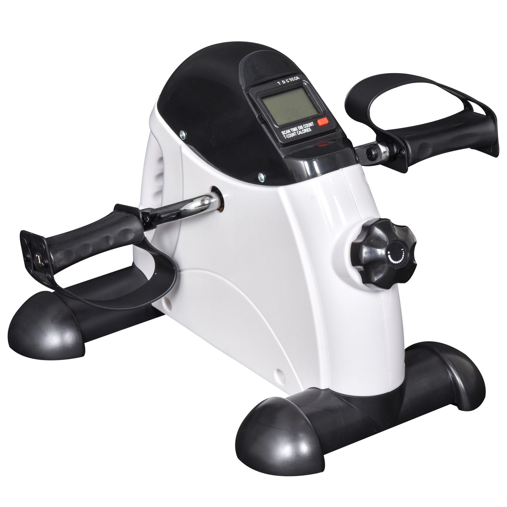 HOMCOM Heimtrainer Indoorsportbicycle mit LED Display (Fitnessgerät, 1-tlg., Fitness Fahrradtrainer), Weiß 40 x 39 x 29 cm