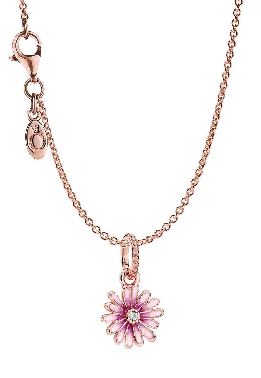 Pandora Kette mit Anhänger Rosegoldfarben Pinkes günstig online kaufen