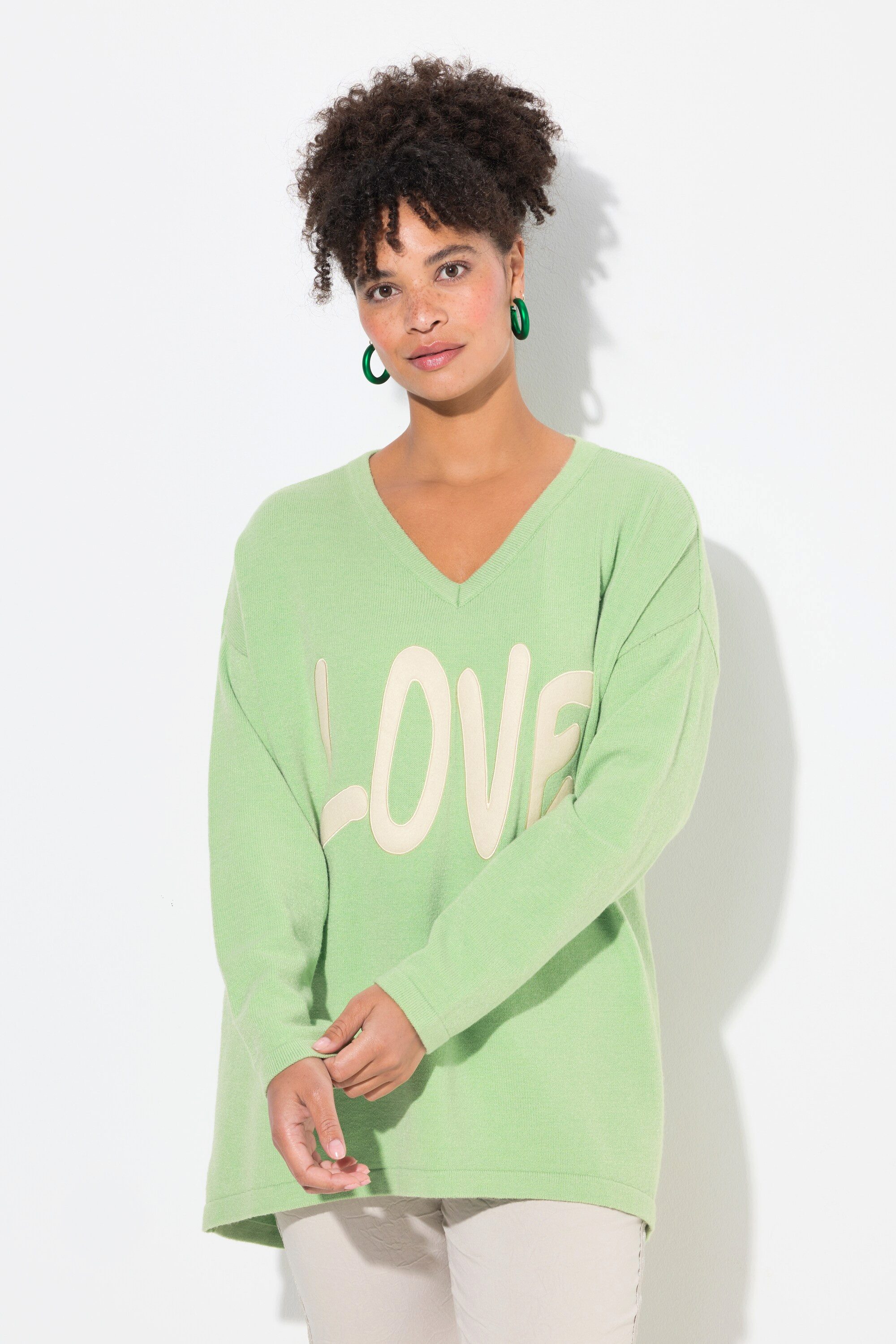 MIAMODA Strickpullover Pullover oversized LOVE günstig online kaufen