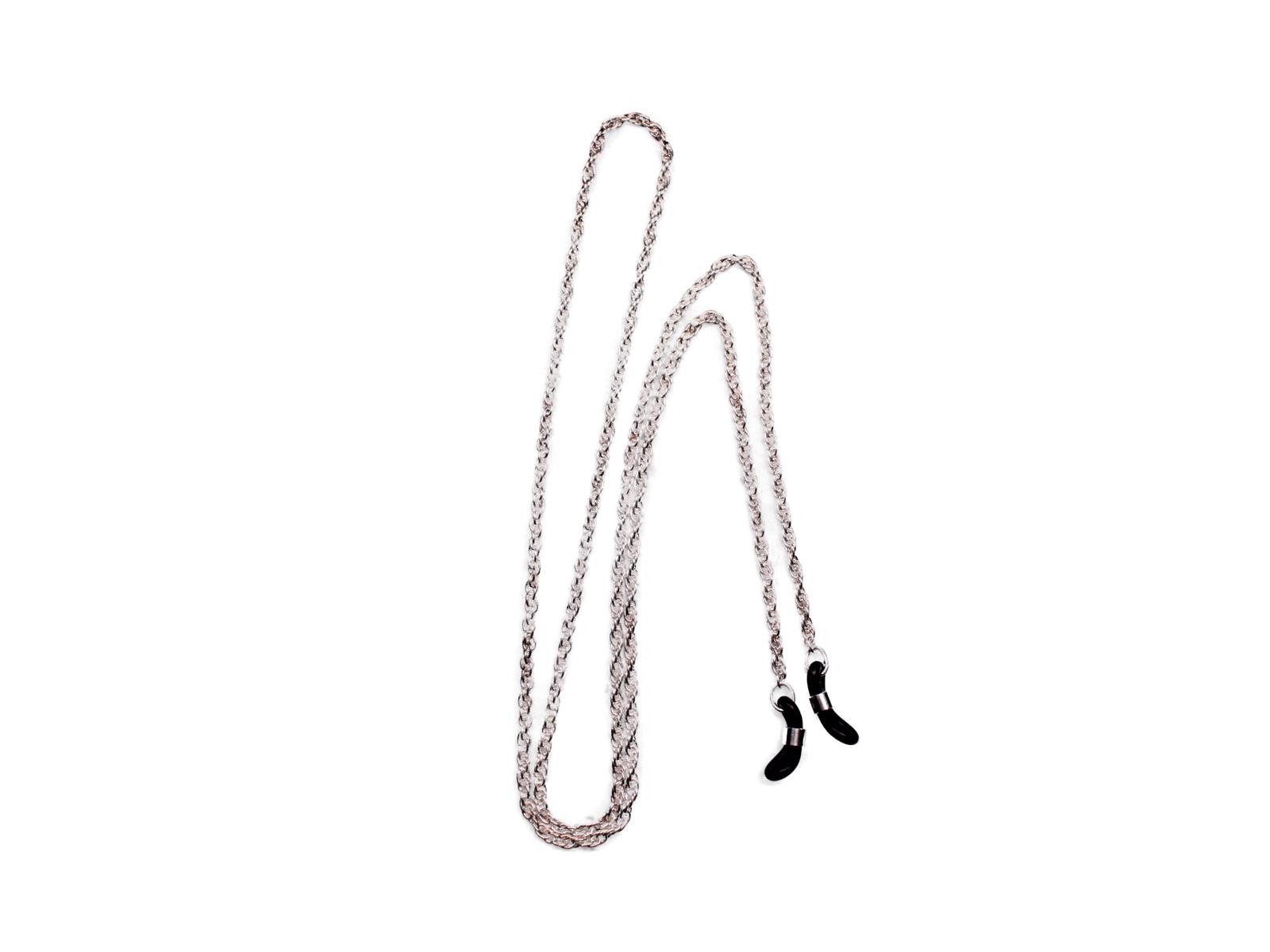 optiker-dietrich.de Brillenkette Brillenband aus Metall in Silber Nr. 45