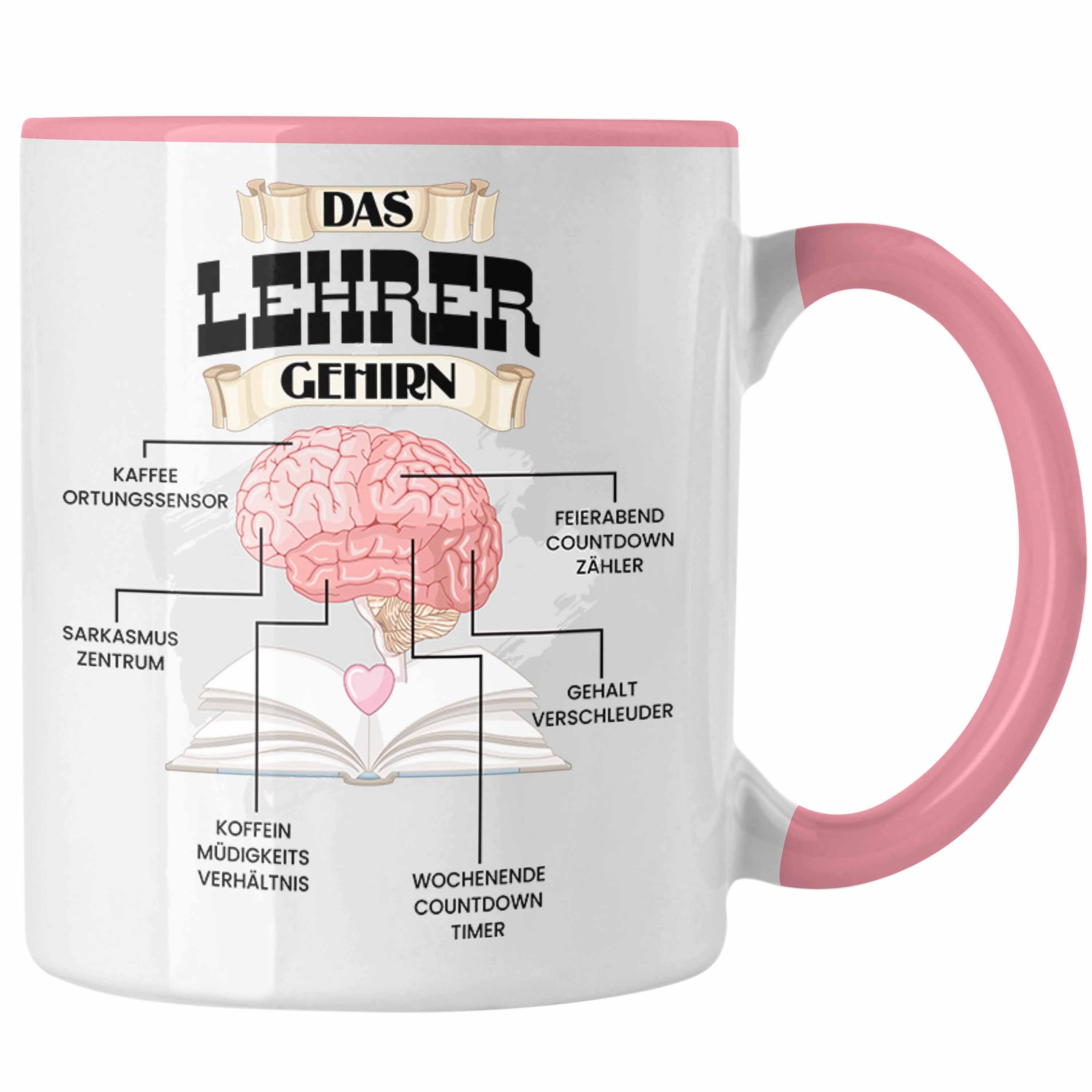 Trendation Tasse Trendation - Lehrer Tasse Lustiges Geschenk für Bester Lehrer Spruch B Rosa